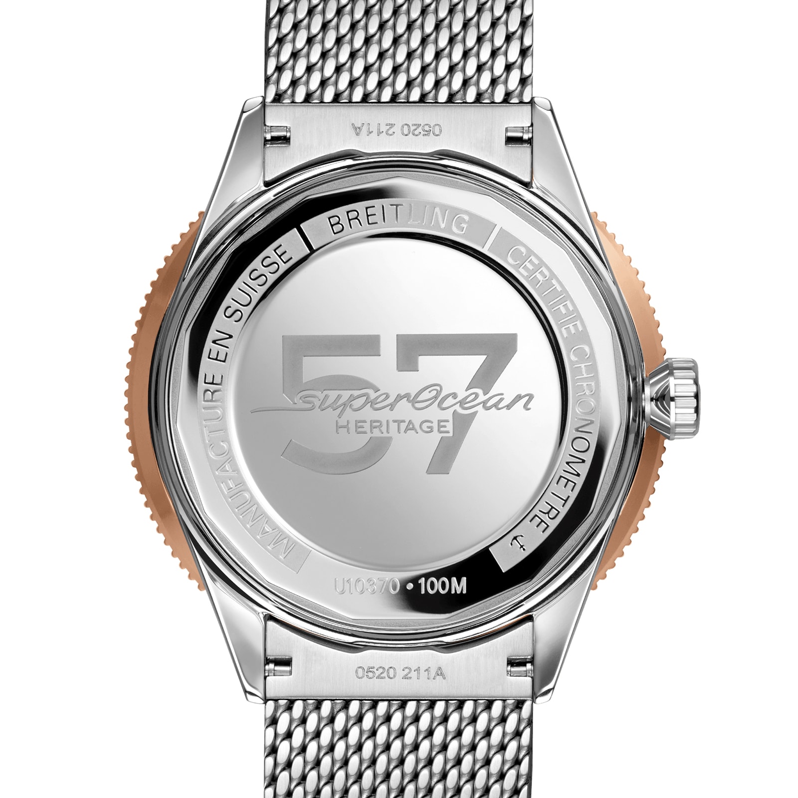 Breitling Superocean Heritage 57 42mm Automatic - Black Dial - Steel & Rose Gold - Image 4