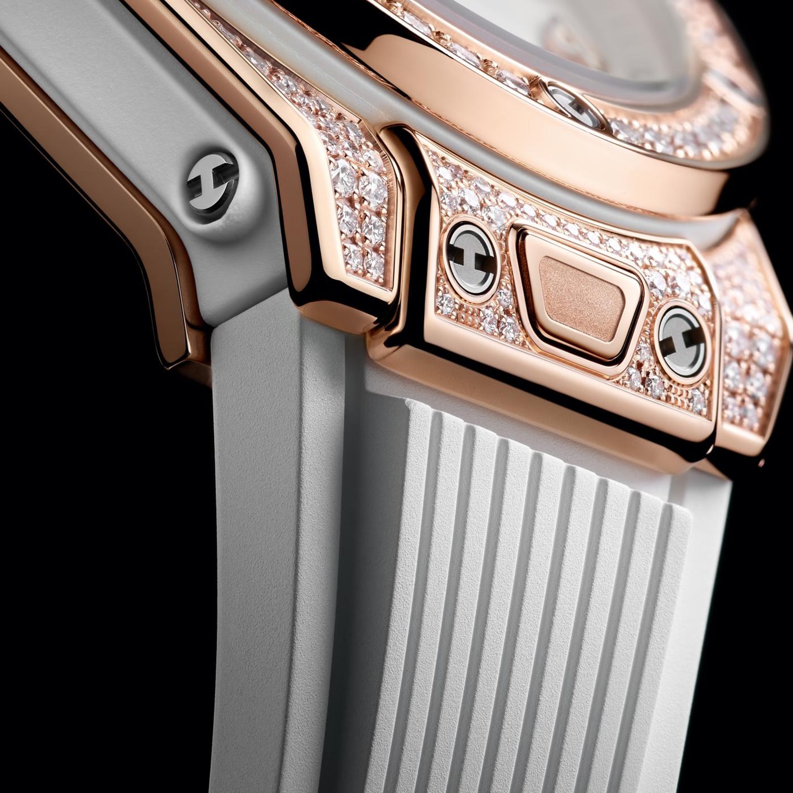 Hublot Big Bang 18ct Rose Gold Automatic Watch - 33mm White Dial | Replica - Image 3