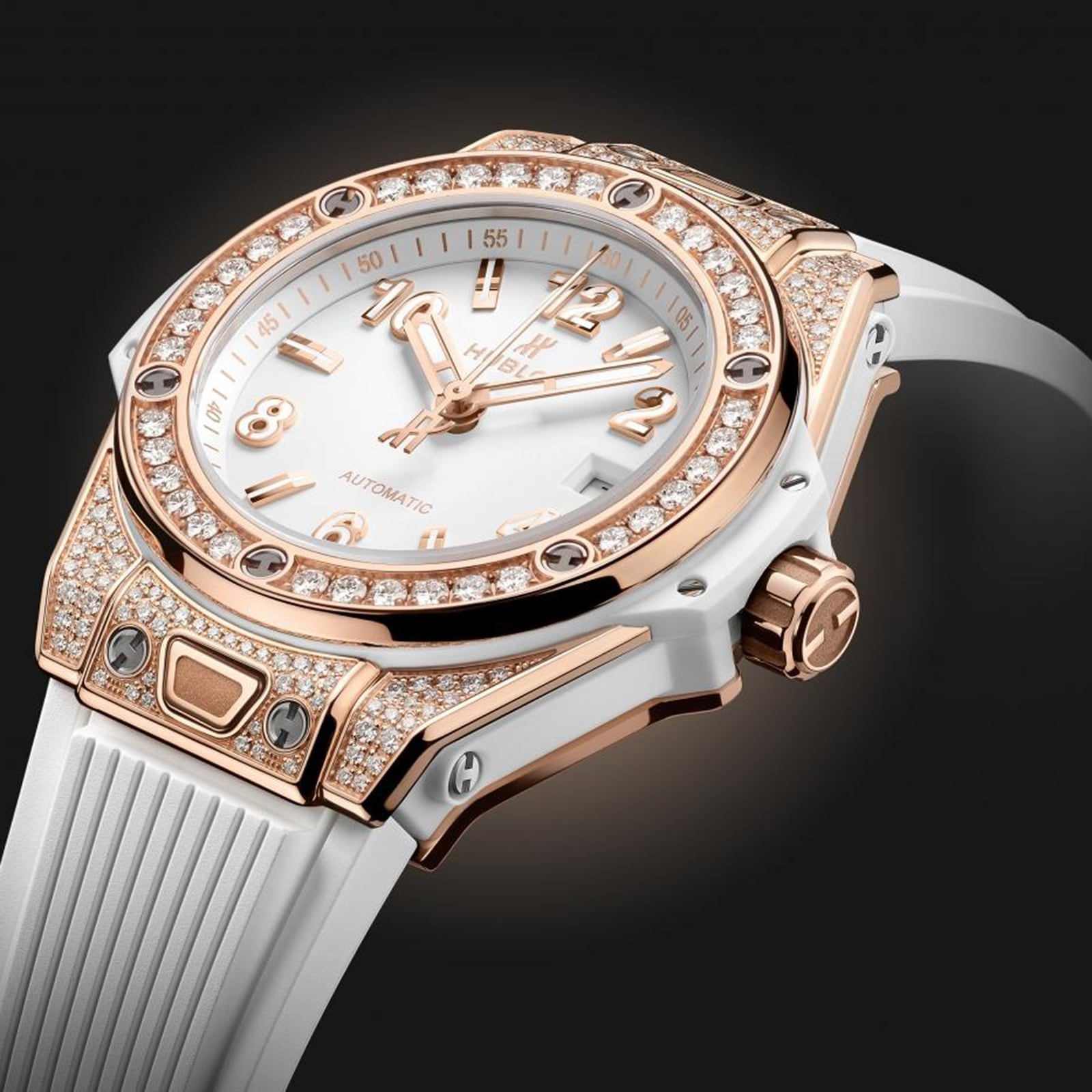 Hublot Big Bang 18ct Rose Gold Automatic Watch - 33mm White Dial | Replica - Image 4