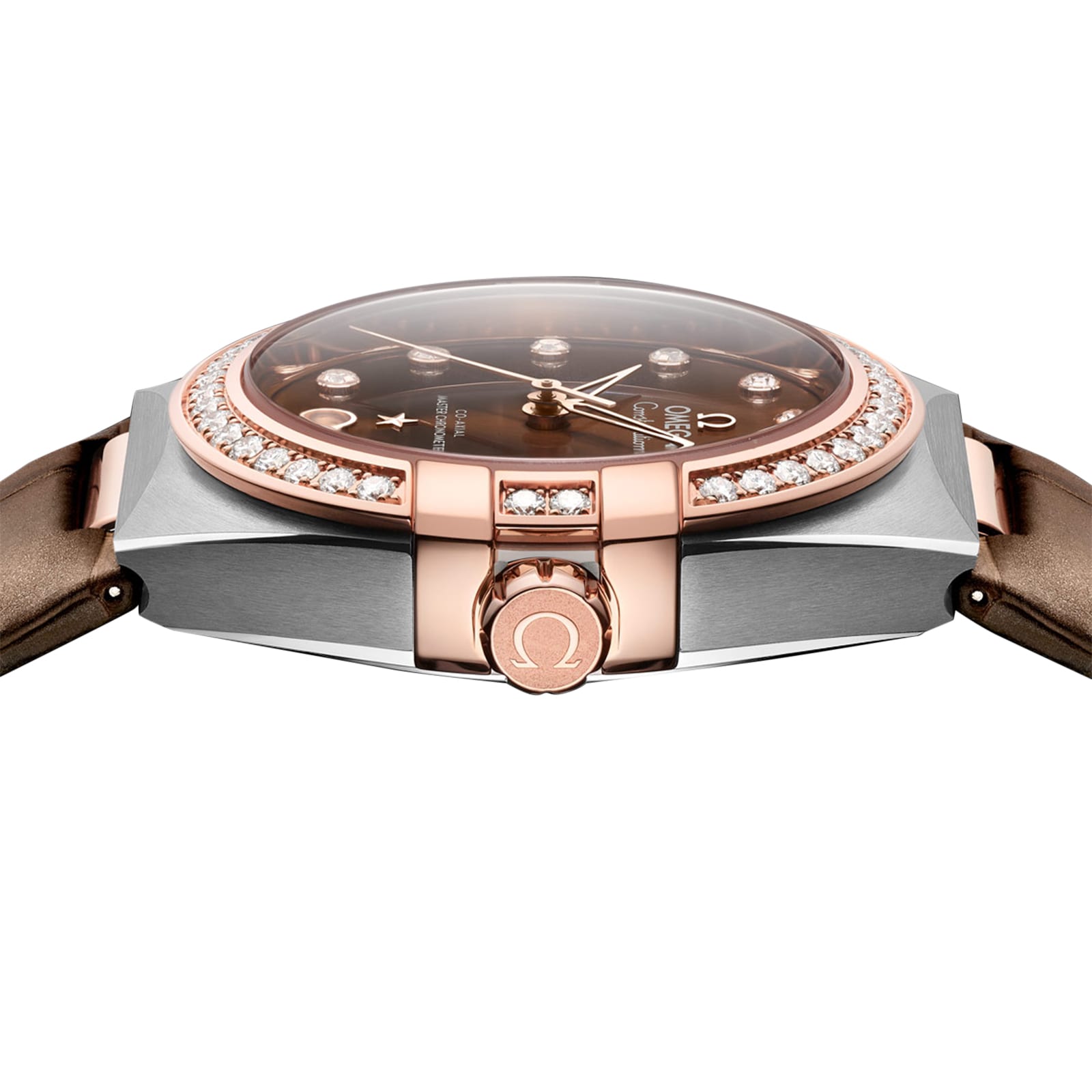 Omega Constellation 36mm Automatic Brown Dial - Stainless Steel Diamond Watch - Image 3