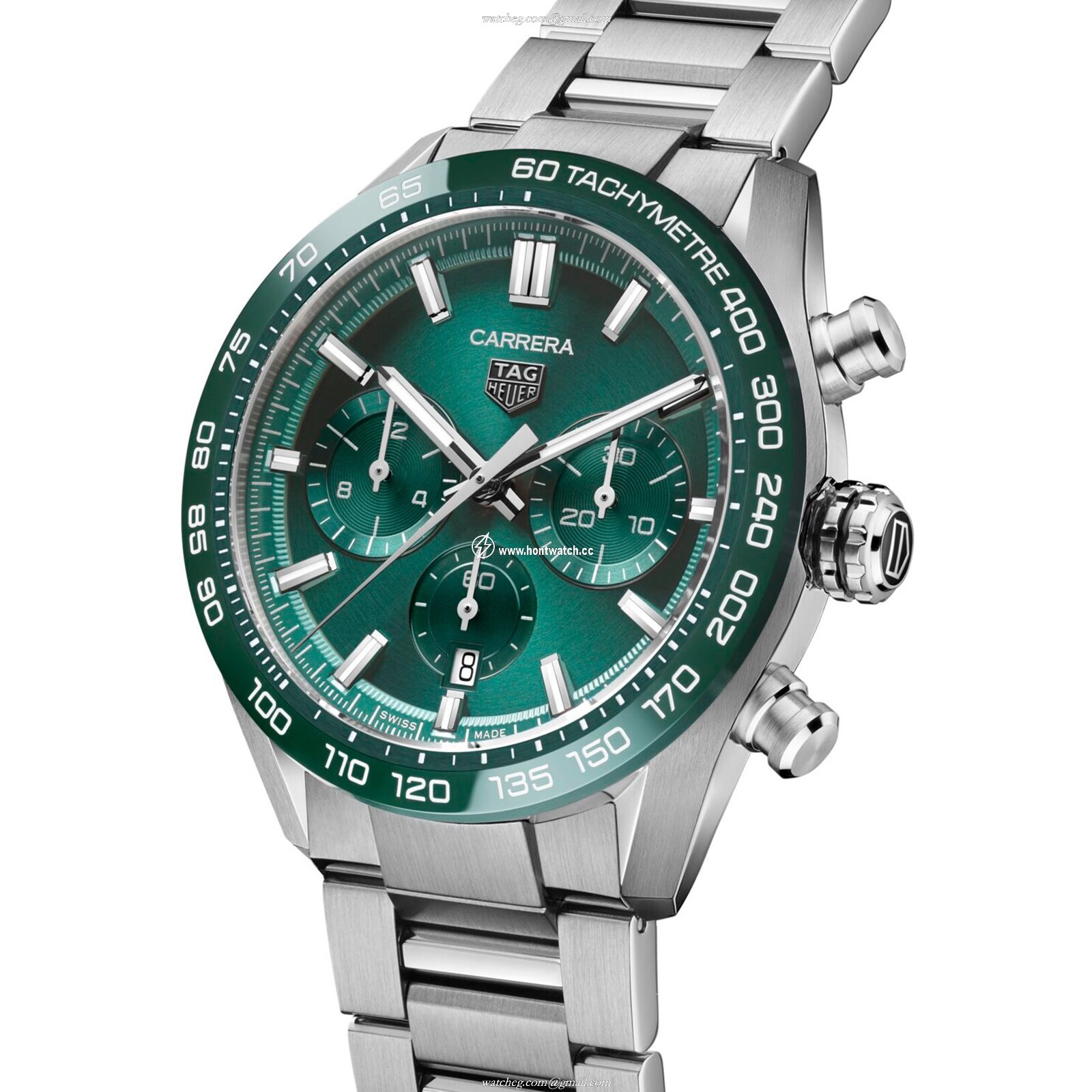 TAG Heuer Carrera CBN2A1N.BA0643 - Green Dial Automatic Watch - 44mm - Image 2