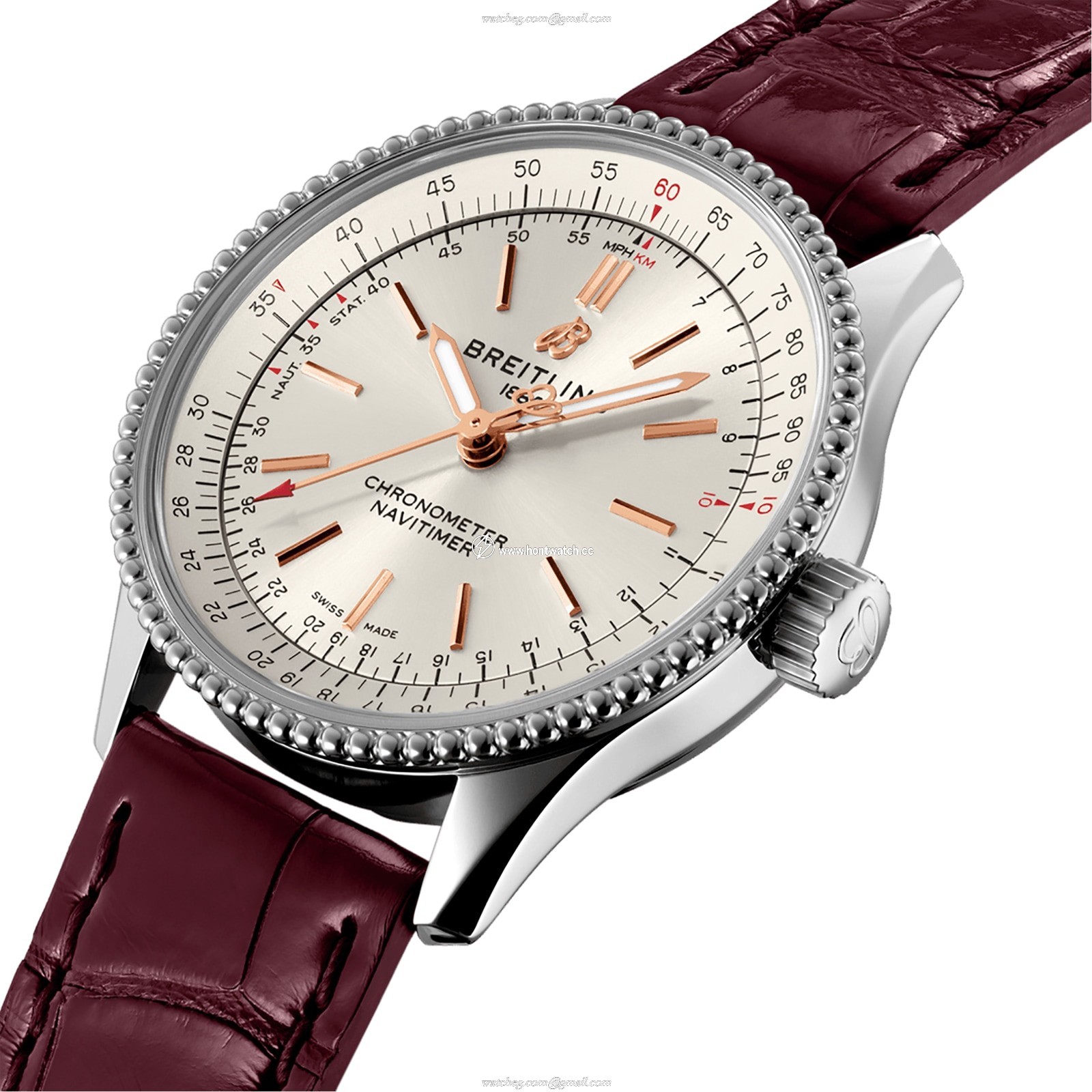 Breitling Navitimer 35mm Automatic Silver Dial | Stainless Steel Watch - Image 2