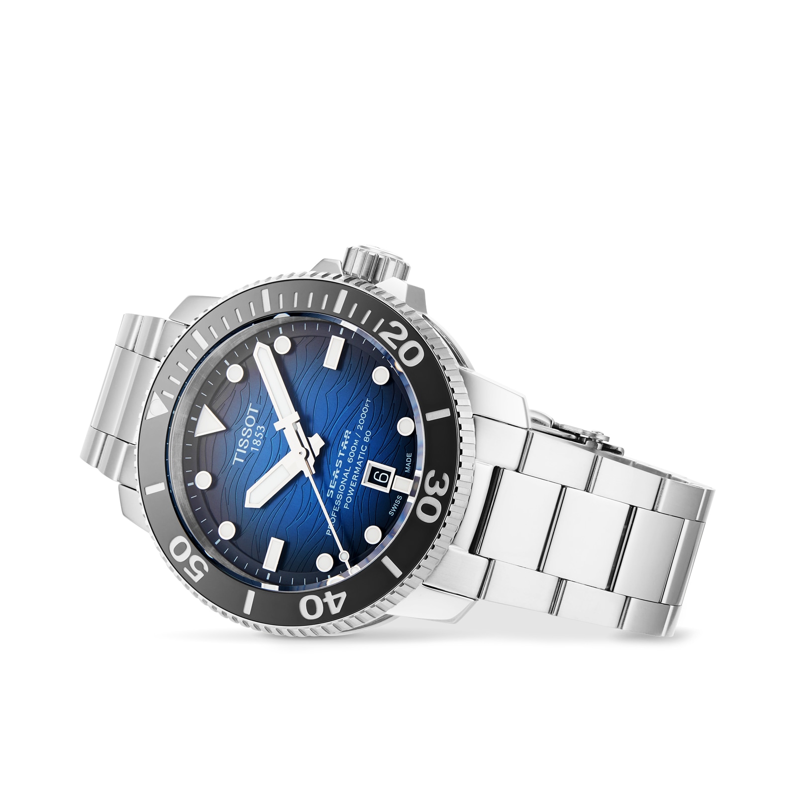 Tissot Seastar 2000 Automatic Blue Dial - 46mm Stainless Steel Diver Watch - Image 3