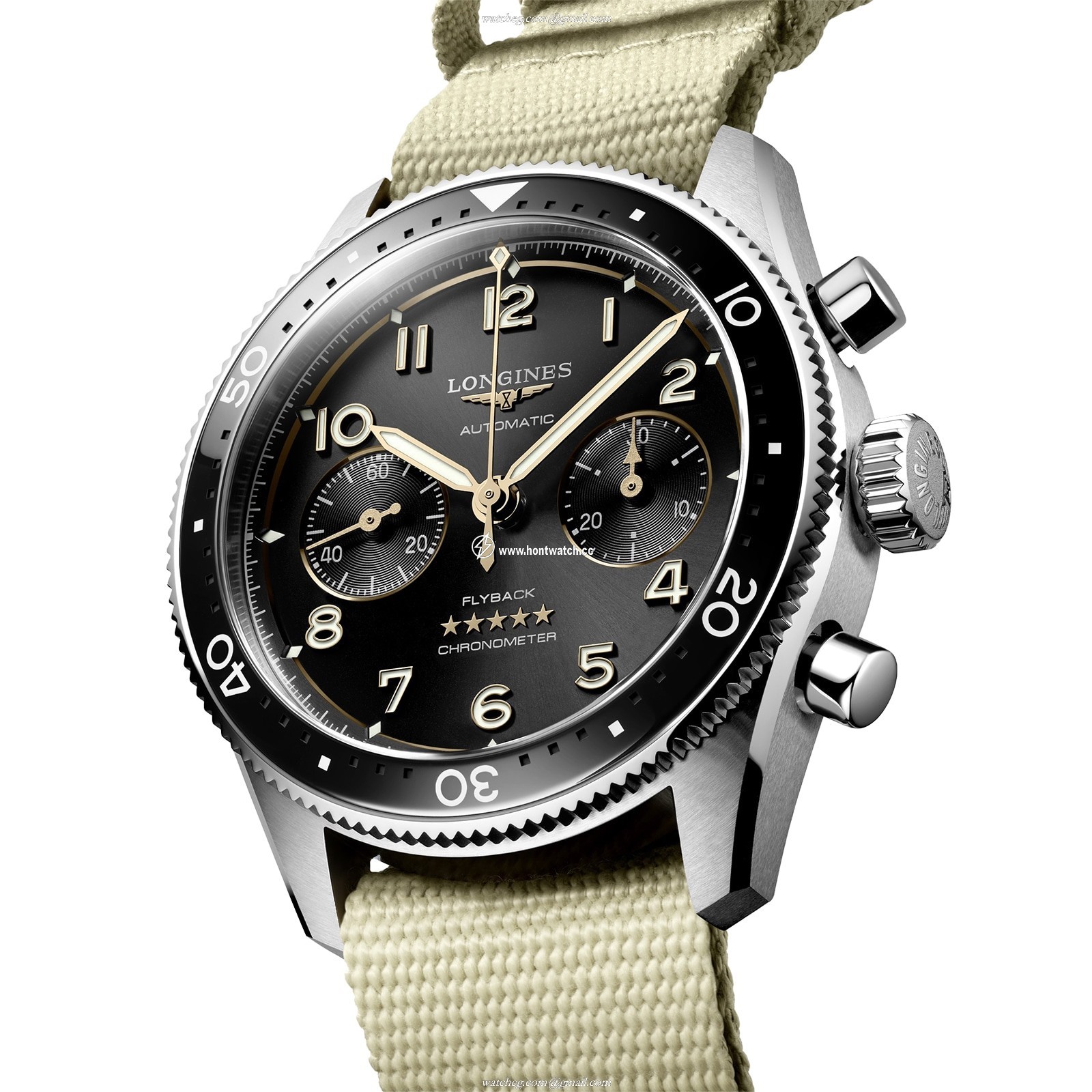 Longines Spirit L38214539 Automatic Watch - 42mm Stainless Steel - Black Dial - Image 2