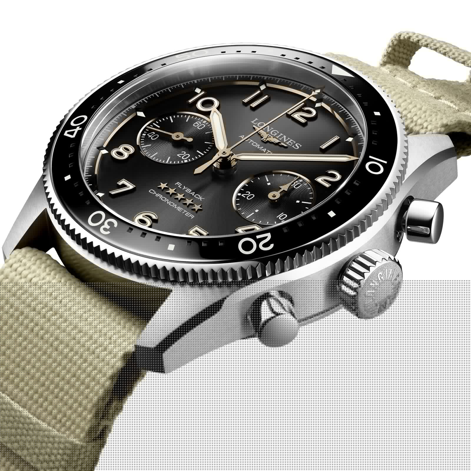 Longines Spirit L38214539 Automatic Watch - 42mm Stainless Steel - Black Dial - Image 4