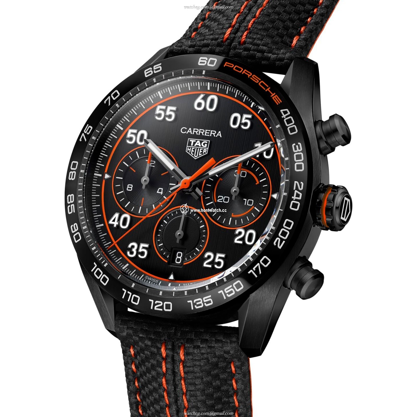 TAG Heuer Carrera CBN2A1M.FC6526 - 44mm Titanium DLC Automatic Watch - Image 2