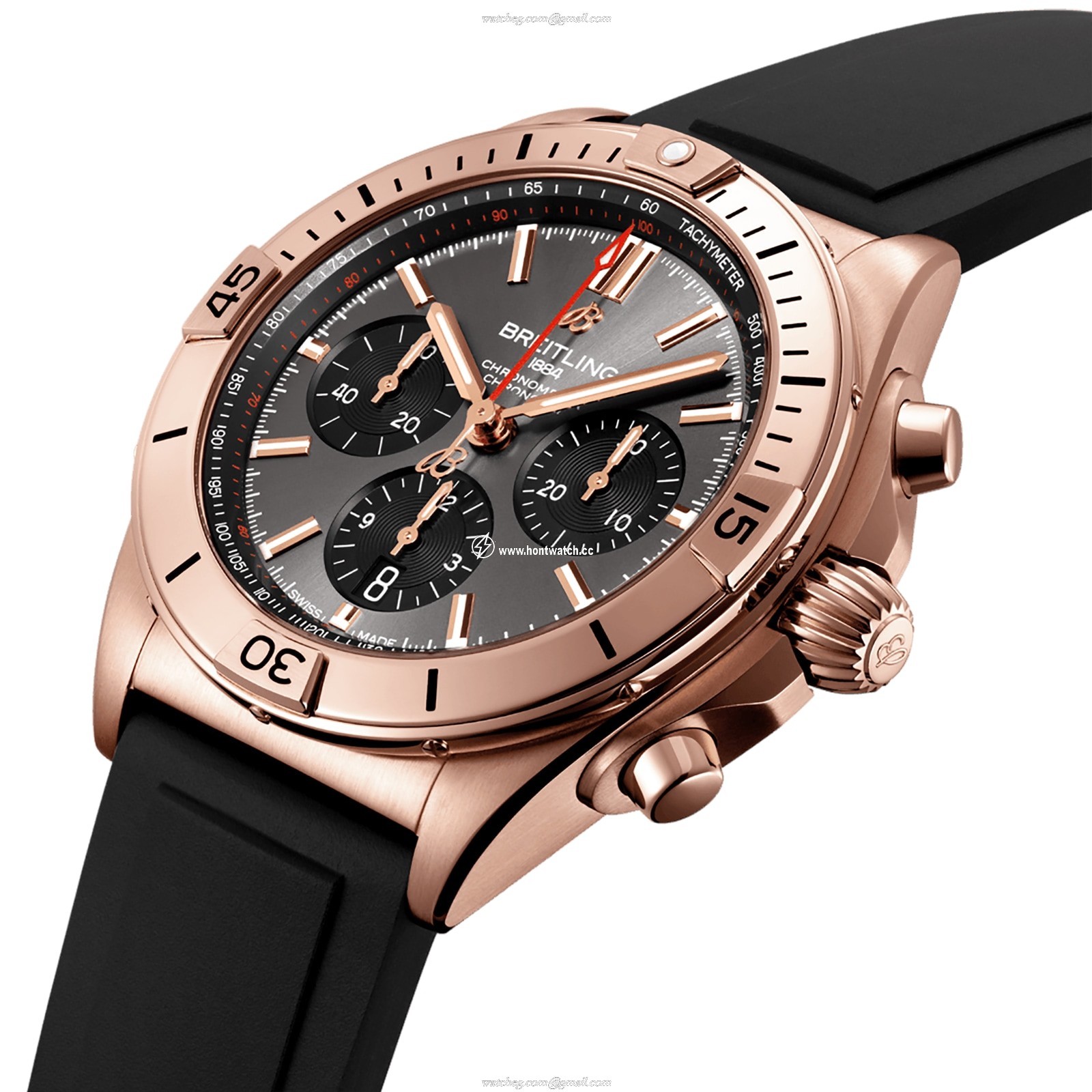 Breitling Chronomat RB0134101B1S1 | 18ct Rose Gold Automatic Grey Dial - Image 2
