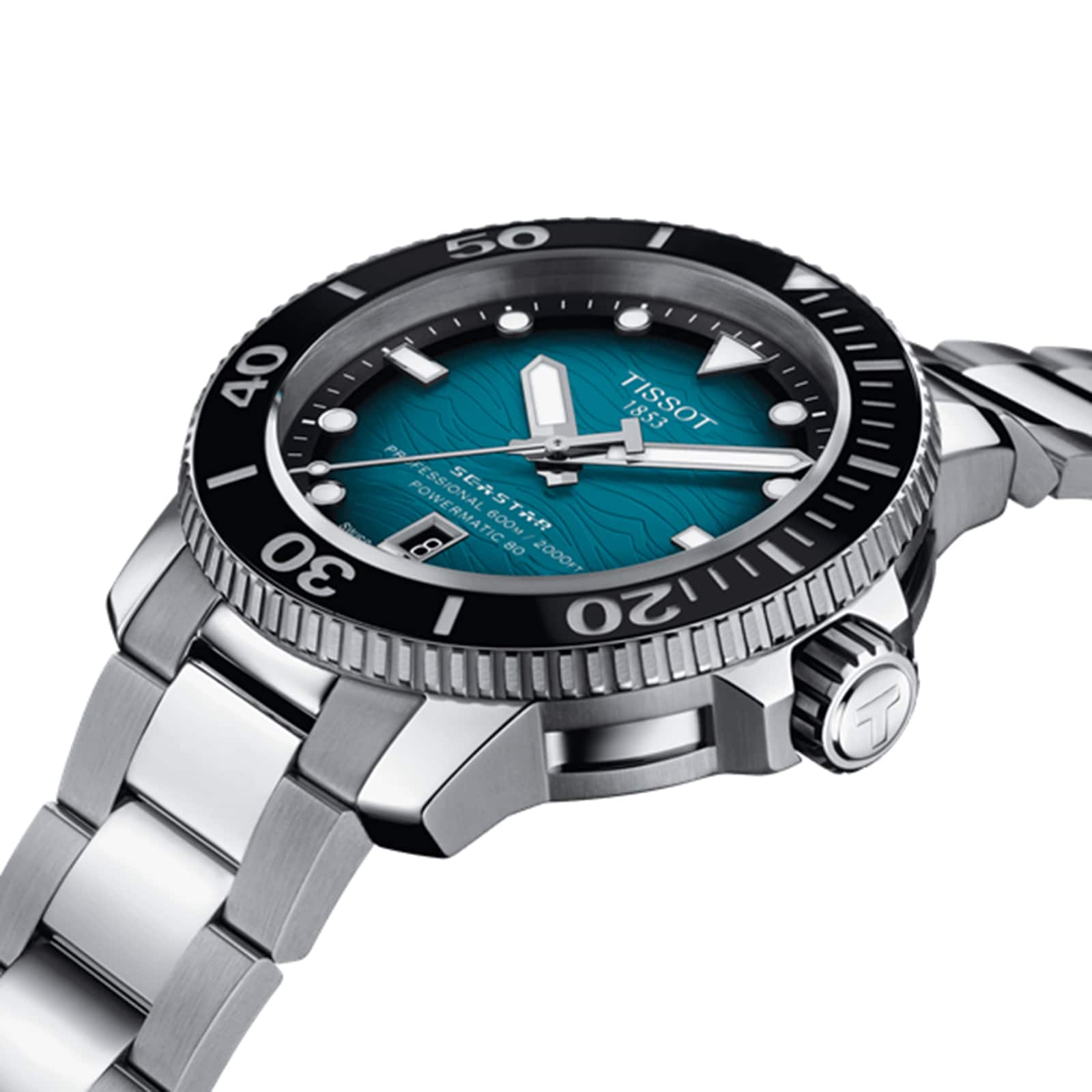 Tissot Seastar 2000 Automatic Green Dial - 46mm Stainless Steel - 600M Water Resistant - Image 3