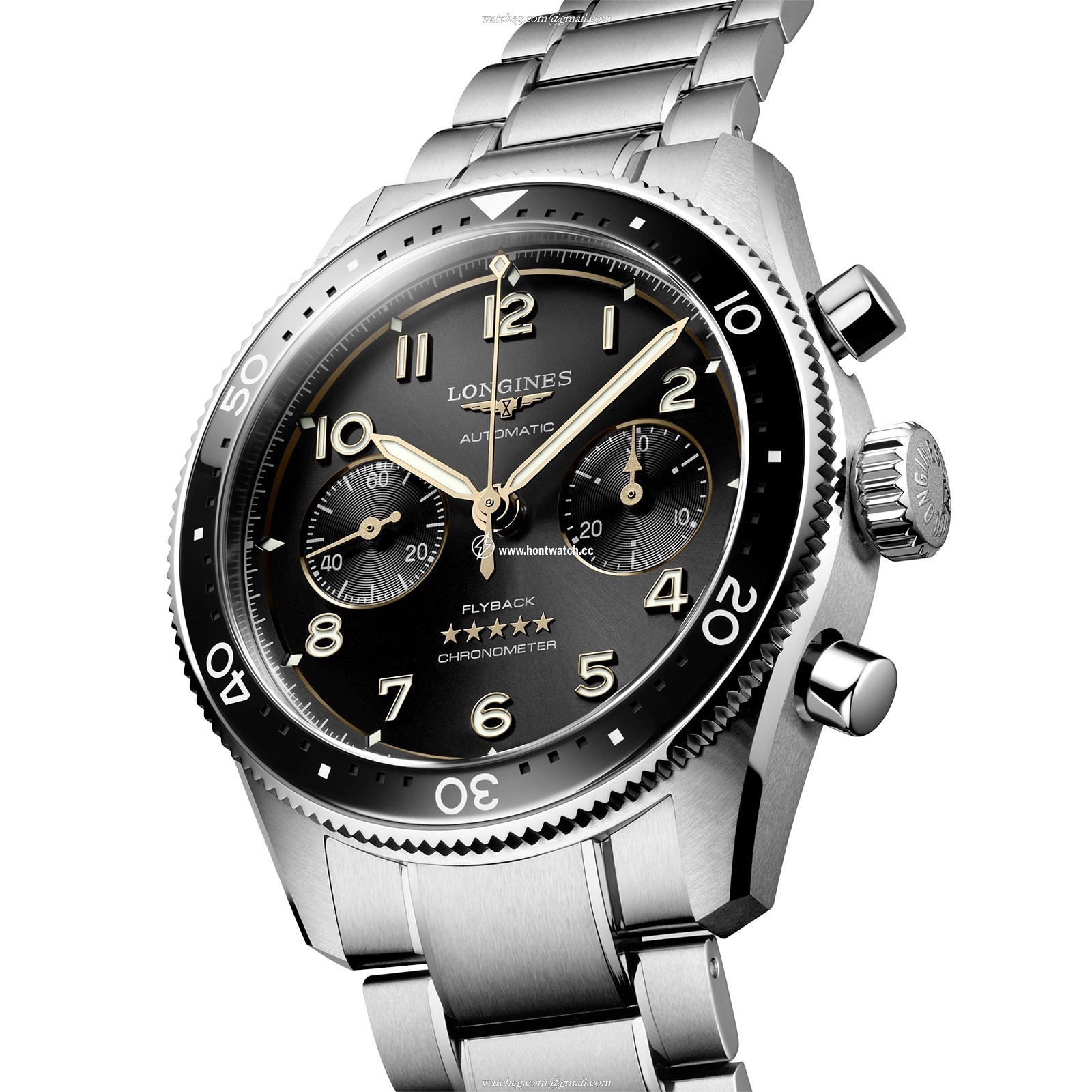 Longines Spirit L38214536 Automatic Black Dial - 42mm Stainless Steel - Image 2