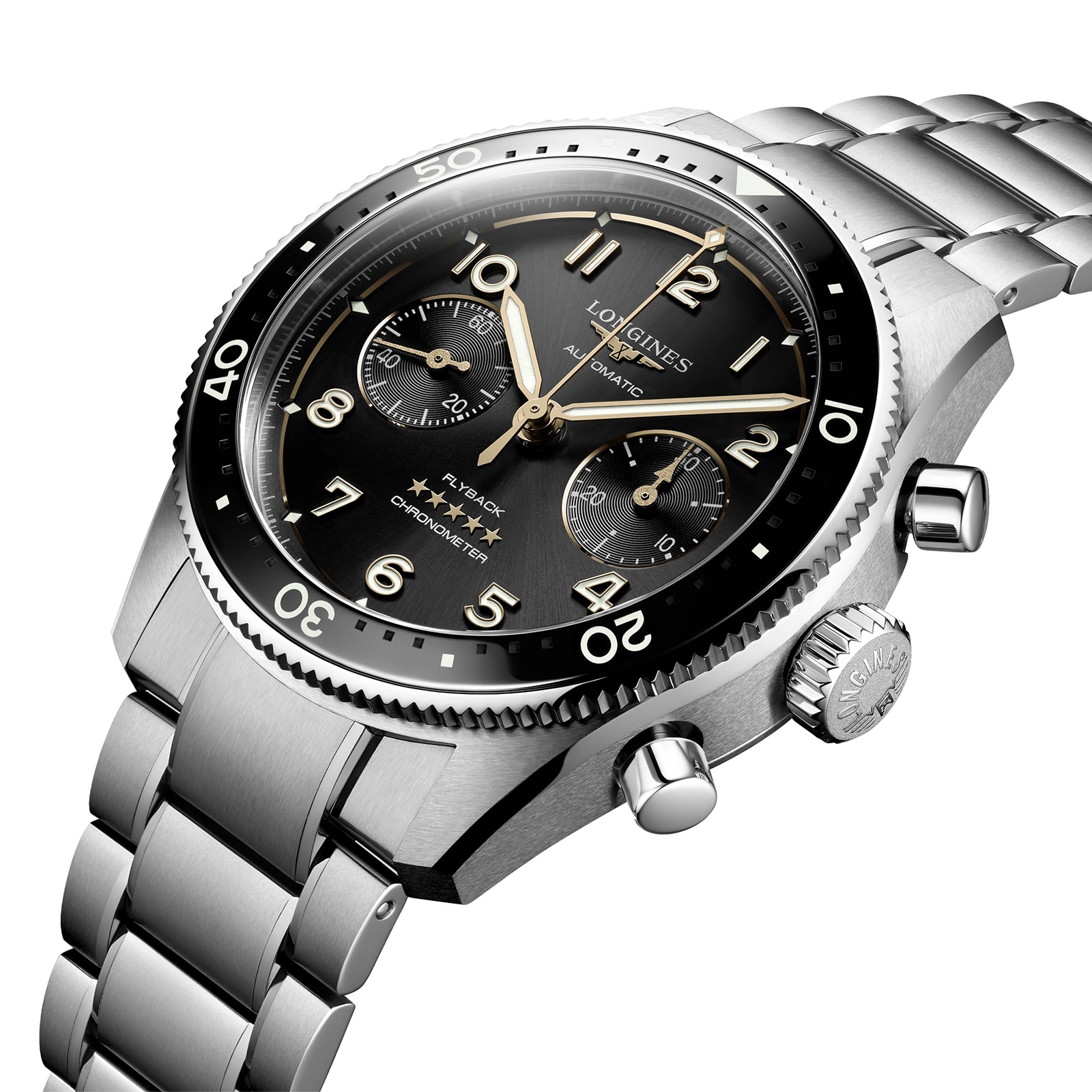 Longines Spirit L38214536 Automatic Black Dial - 42mm Stainless Steel - Image 3