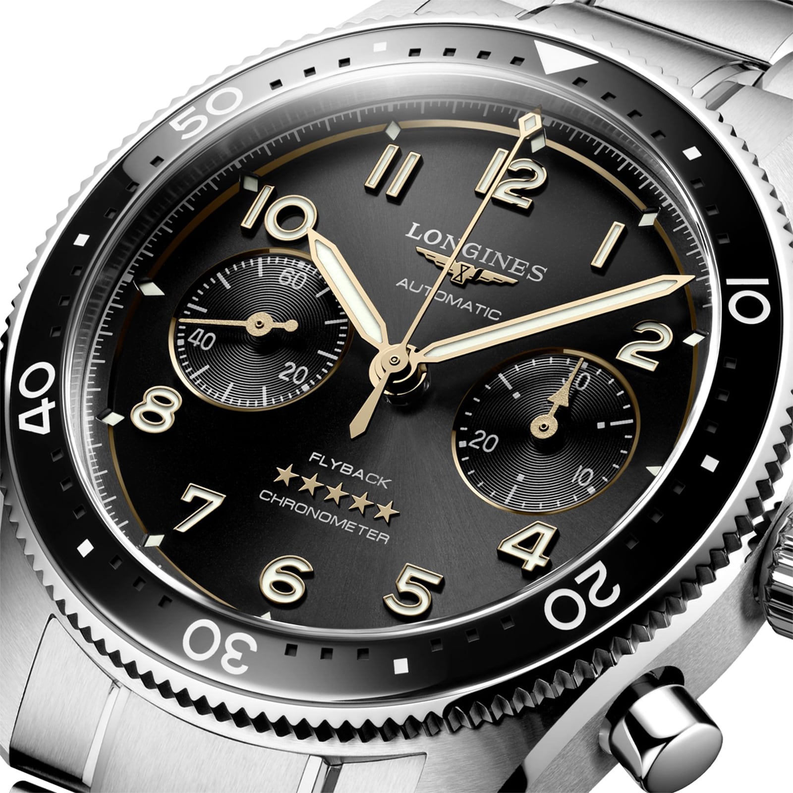 Longines Spirit L38214536 Automatic Black Dial - 42mm Stainless Steel - Image 4