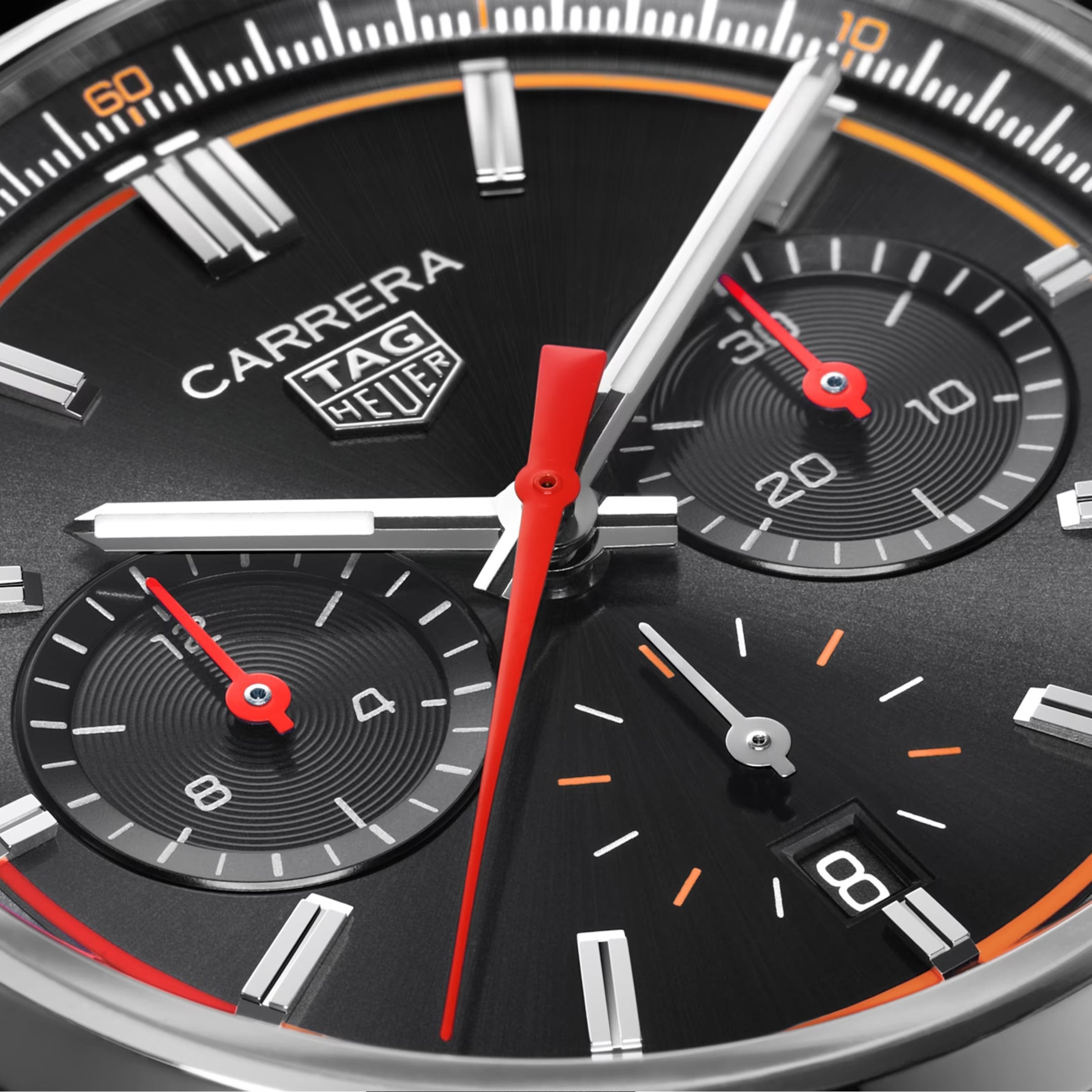 TAG Heuer Carrera CBN201C.FC6542 - 42mm Automatic Black Dial - Leather Strap - Image 3