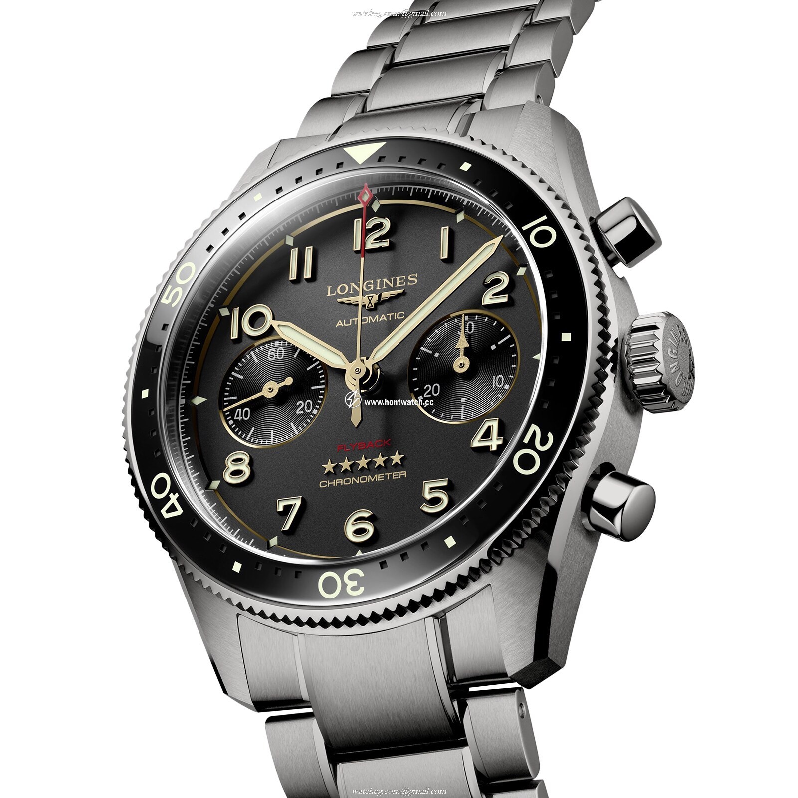 Longines Spirit L38211536 | 42mm Titanium & Ceramic Automatic Grey Watch - Image 2