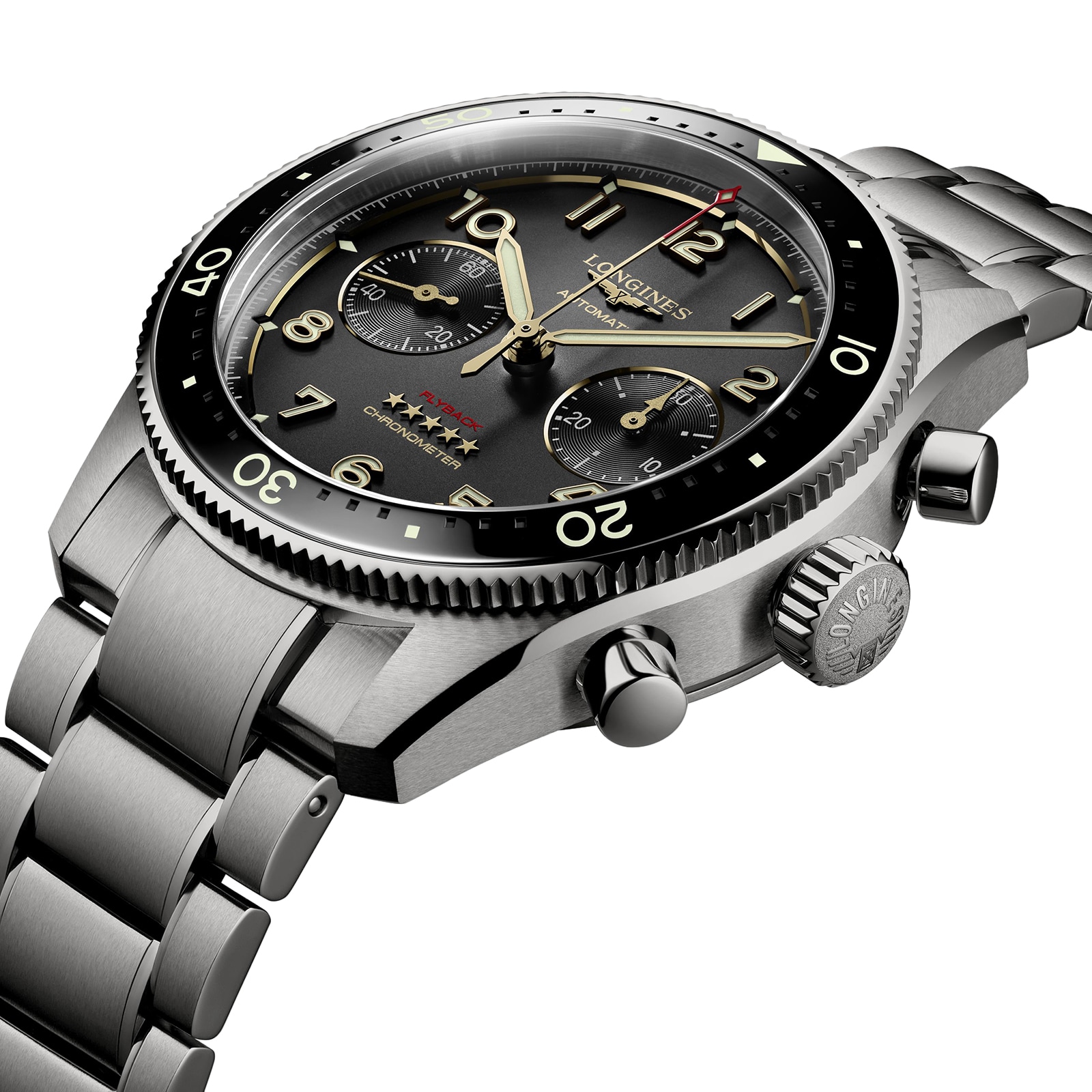 Longines Spirit L38211536 | 42mm Titanium & Ceramic Automatic Grey Watch - Image 3