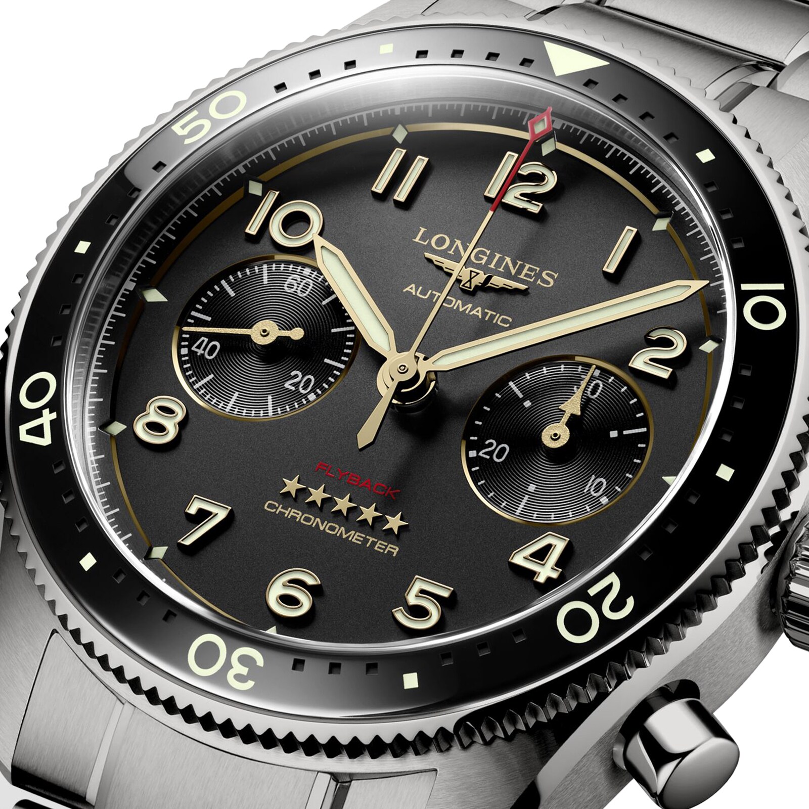 Longines Spirit L38211536 | 42mm Titanium & Ceramic Automatic Grey Watch - Image 4