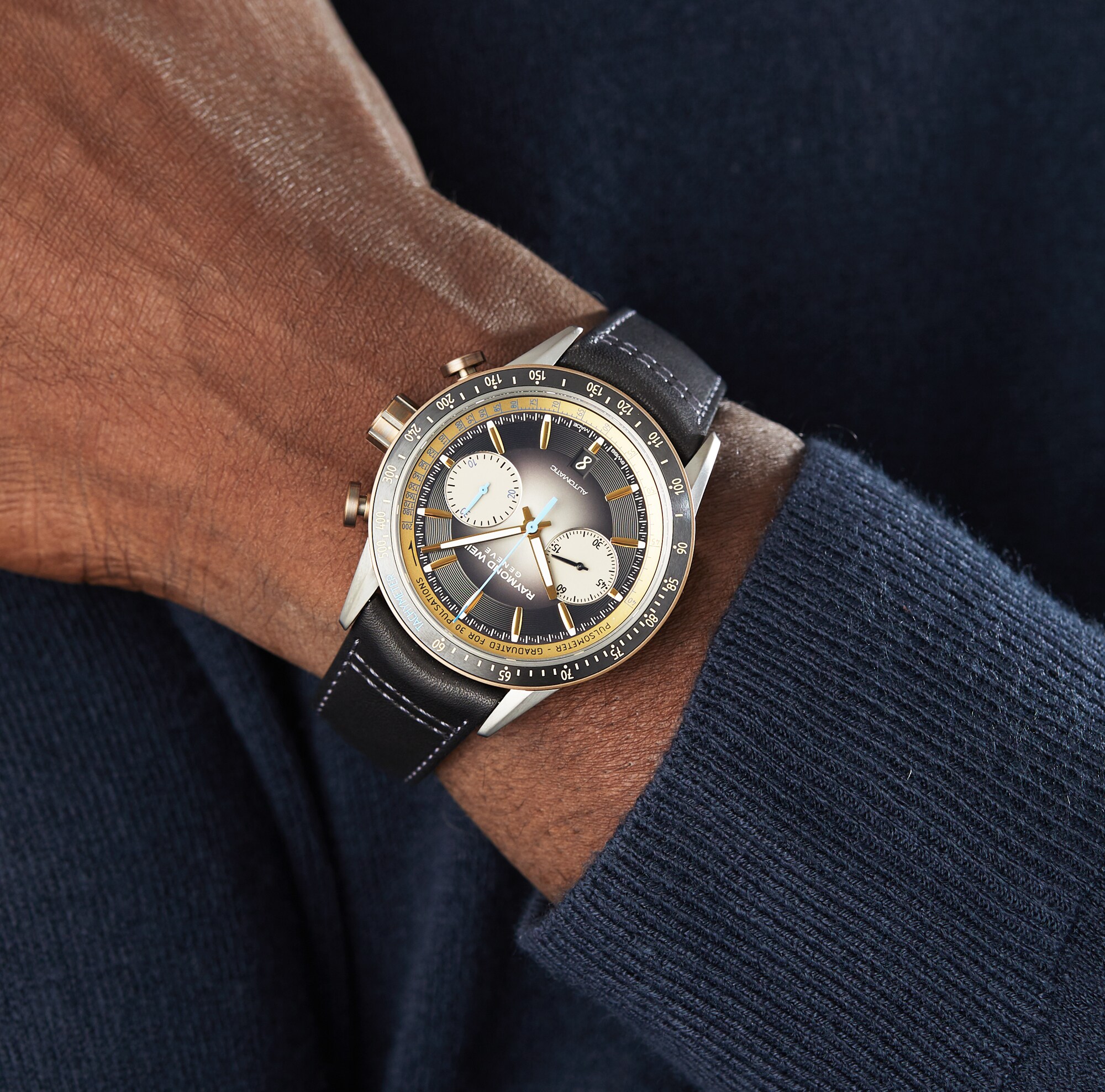 Raymond Weil Freelancer Titanium Automatic Black Watch - 43.5mm - Image 4