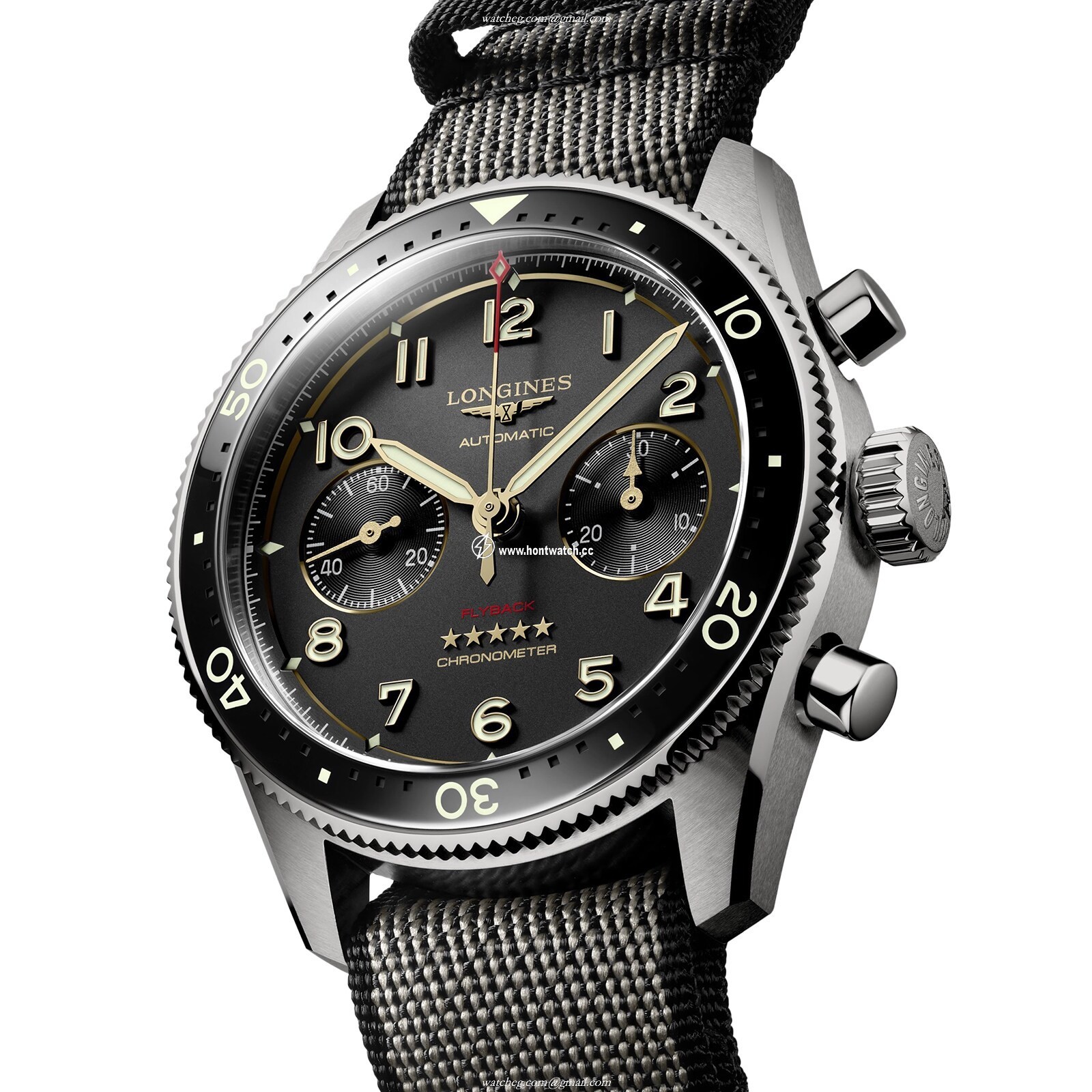 Longines Spirit L38211532 | 42mm Titanium Automatic Black Dial Watch - Image 2