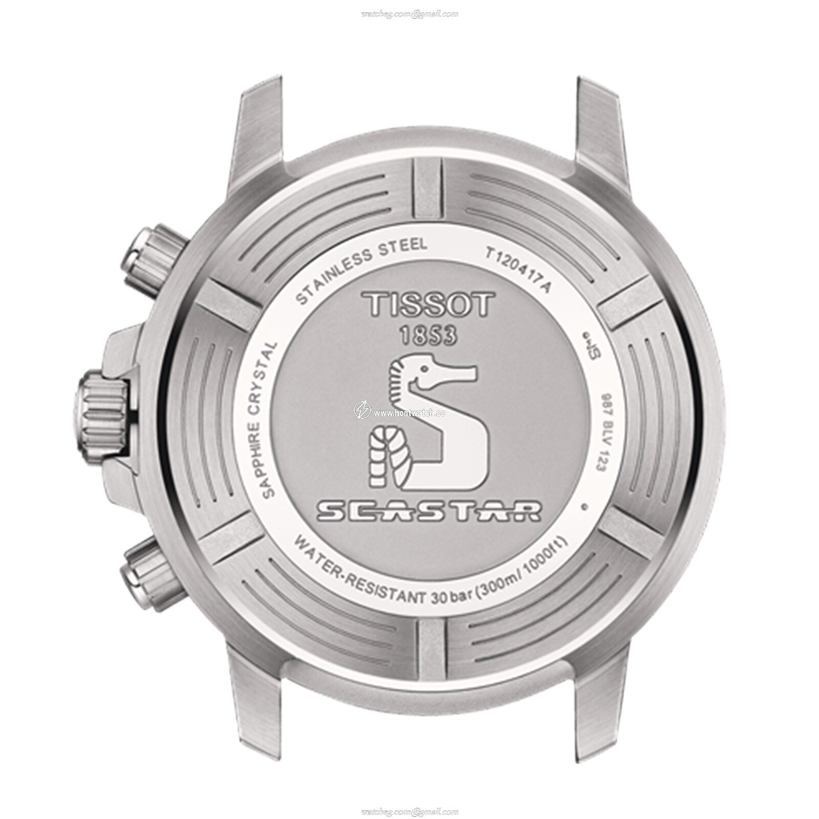 Tissot T-Sport Seastar 1000 Red Dial Quartz Watch - 45.5mm Stainless Steel - Image 2