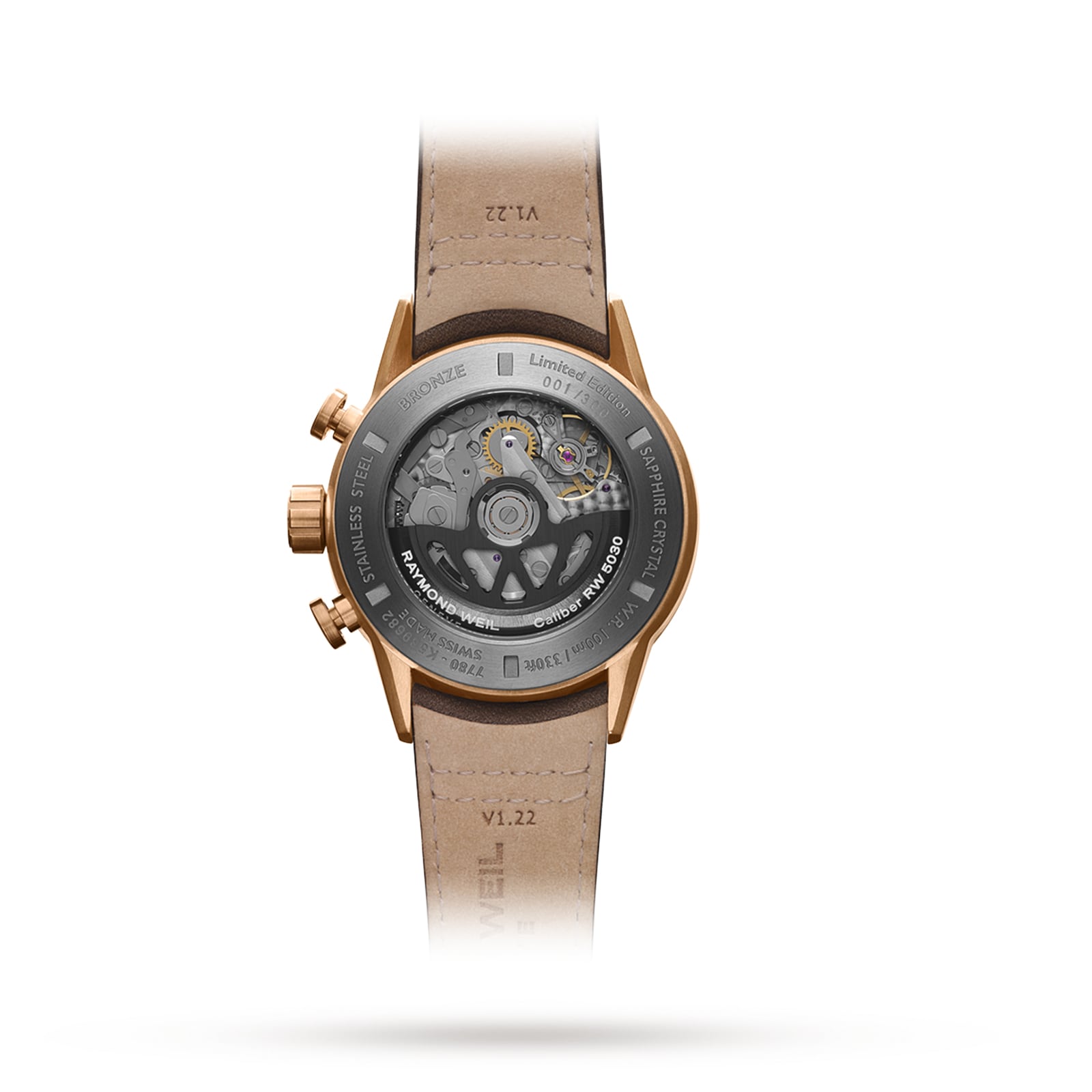 Raymond Weil Freelancer Bronze Automatic Black Watch - 43.5mm - Image 3