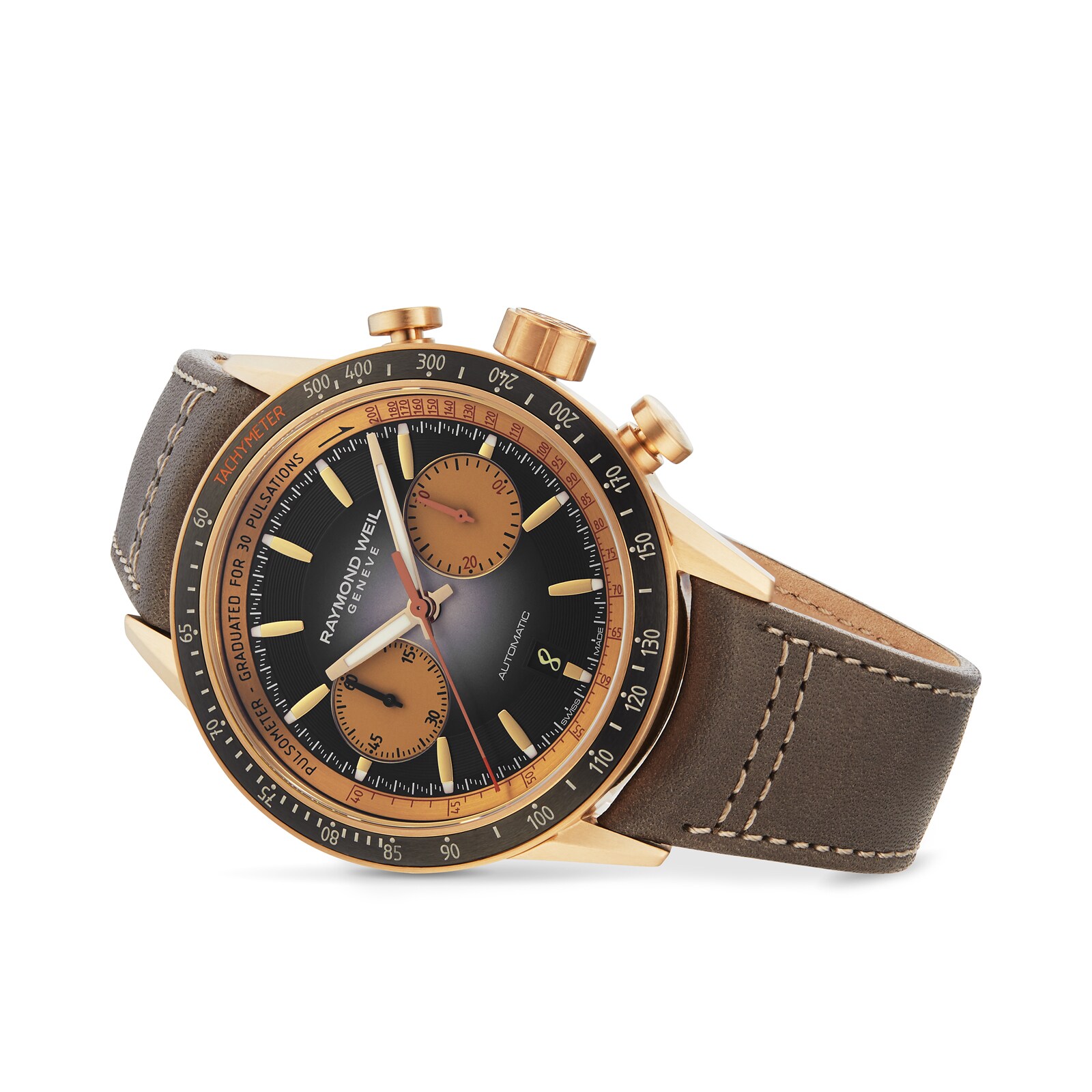 Raymond Weil Freelancer Bronze Automatic Black Watch - 43.5mm - Image 4