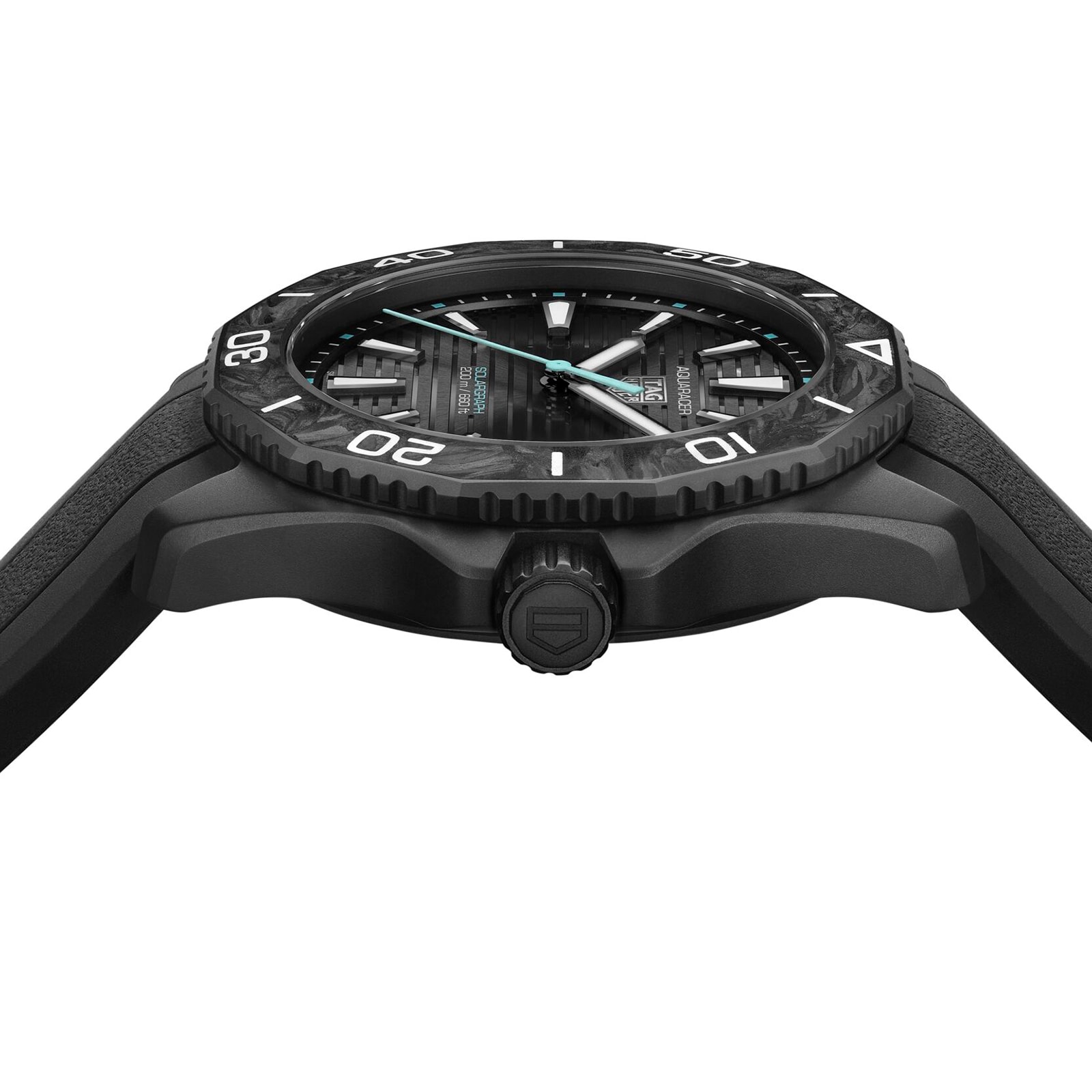 TAG Heuer Aquaracer Solar Powered Watch - 40mm Black Stainless Steel - Image 3