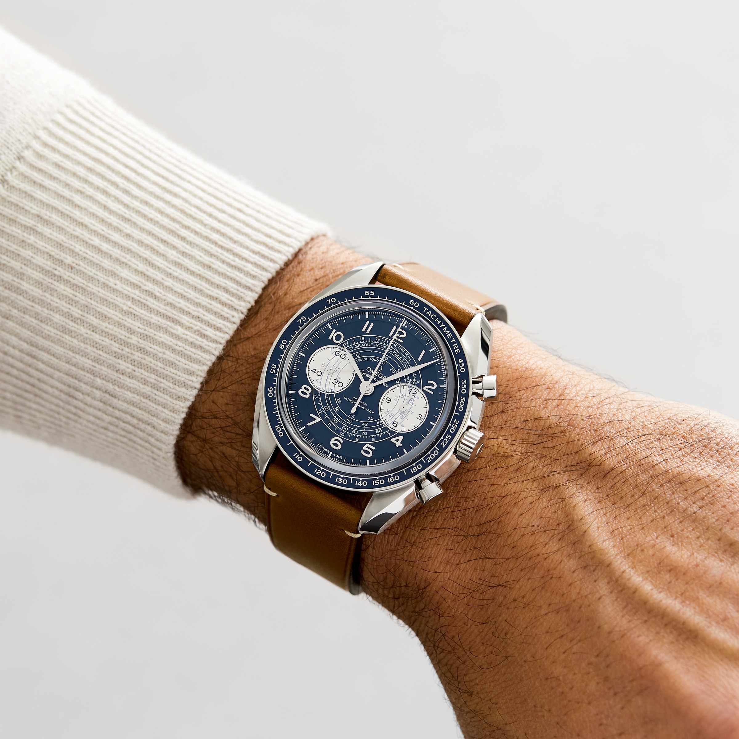 Omega Speedmaster Chronoscope 43mm Blue Dial | Manual Winding | Stainless Steel - Image 3