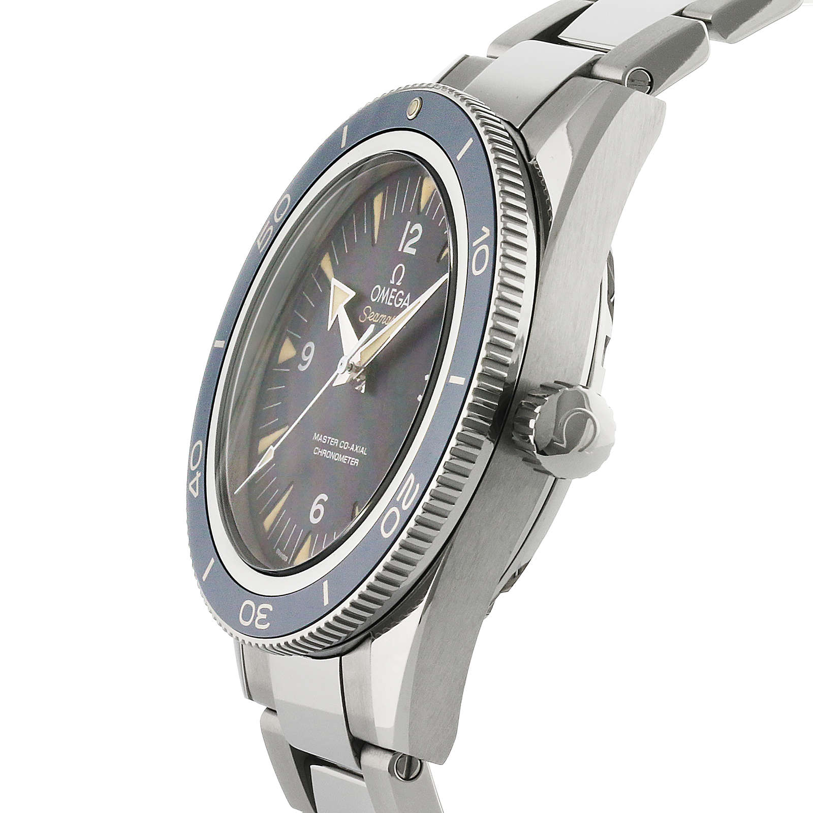 Omega Seamaster Titanium Automatic Blue Replica Watch - 41mm - Arabic Dial - Image 3