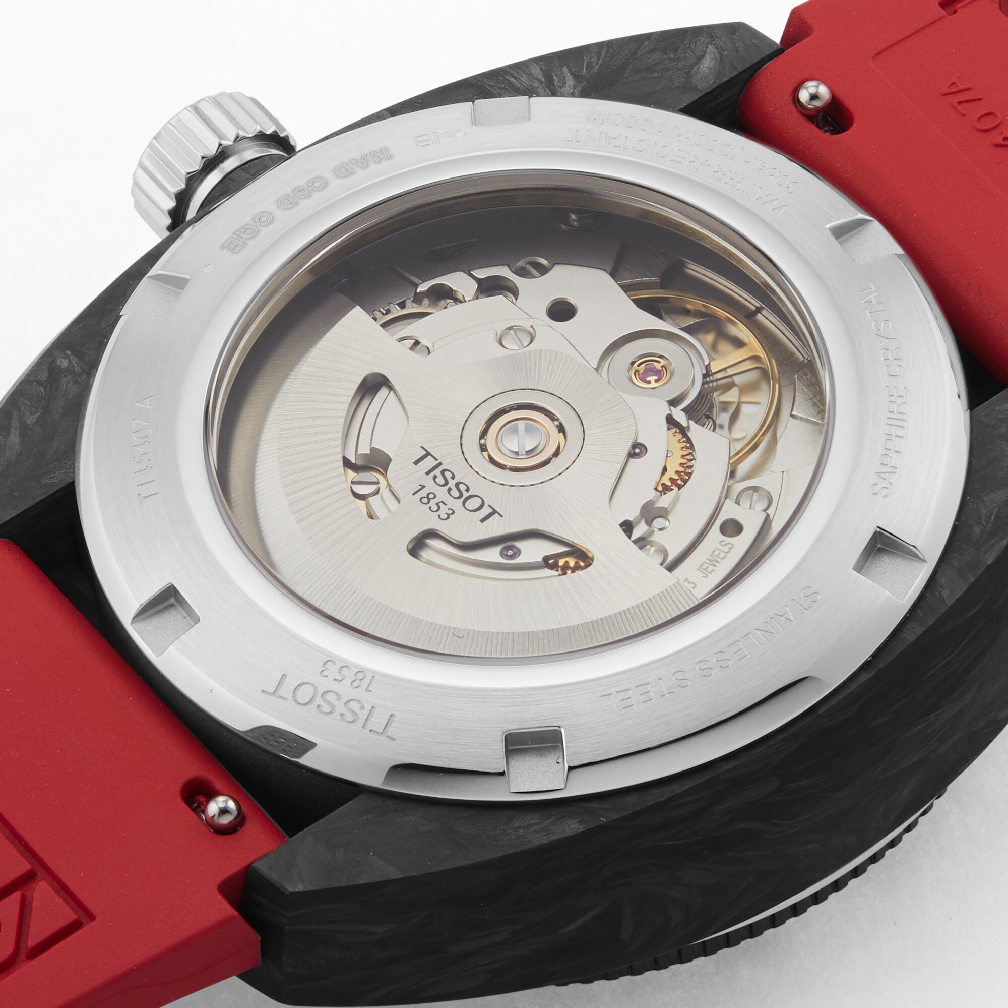 Tissot T-Sport T1454079705702 Automatic - 41mm Red Dial - Stainless Steel - Image 4