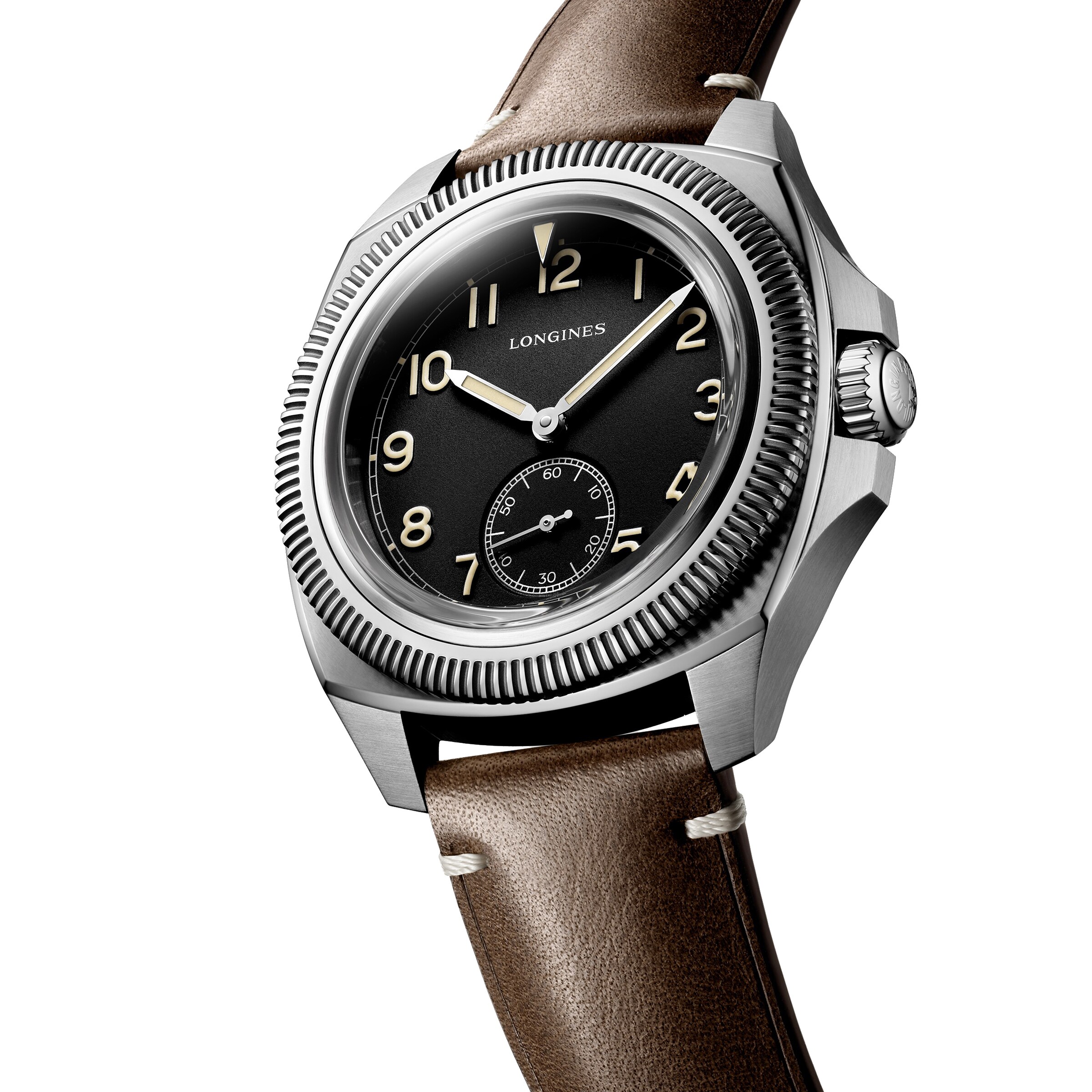 Longines Heritage Avigation L28384539 | 43mm Automatic Black Dial Watch - Image 3