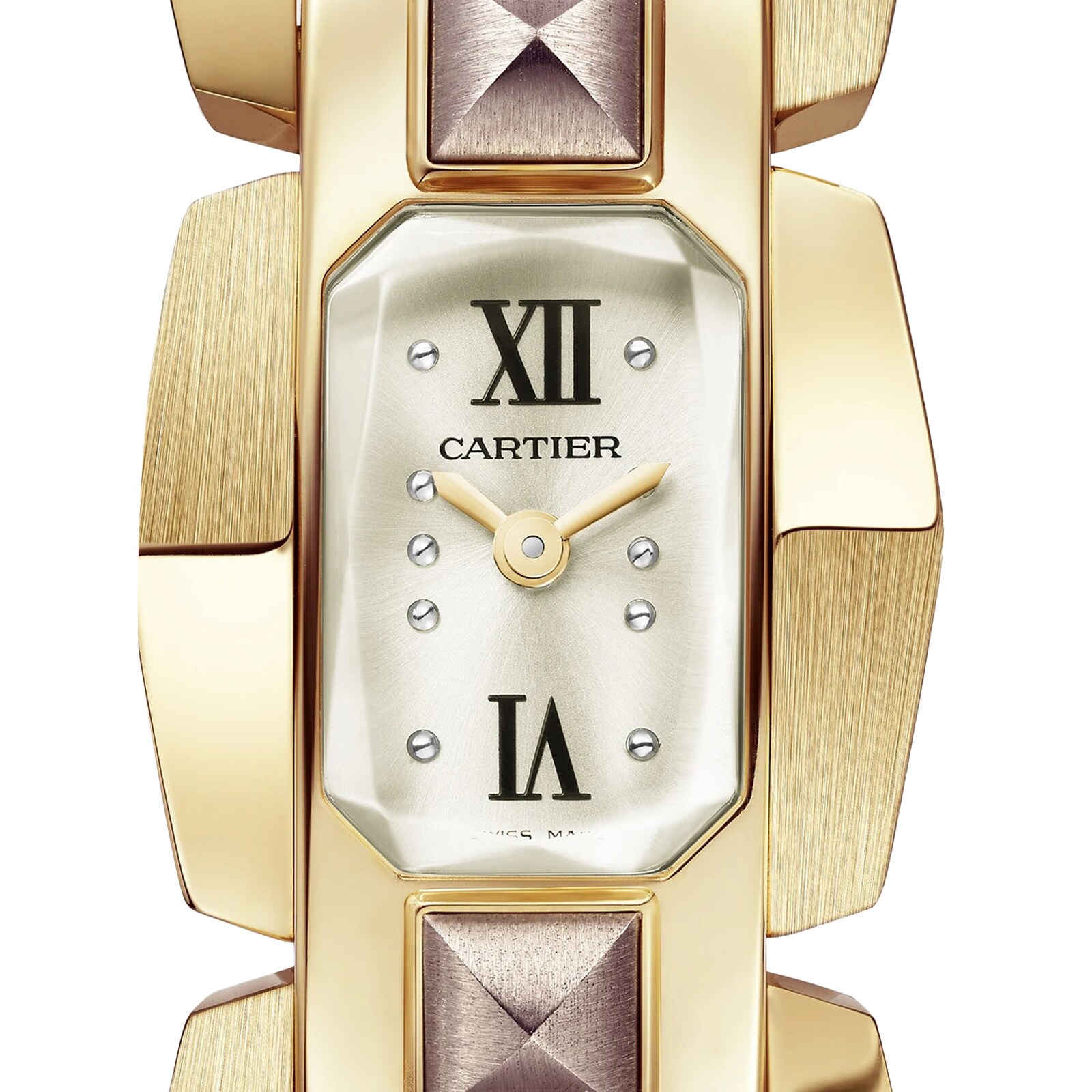 Cartier Clash Unlimited 18mm Yellow Gold Quartz Watch - Silver Dial - Image 3