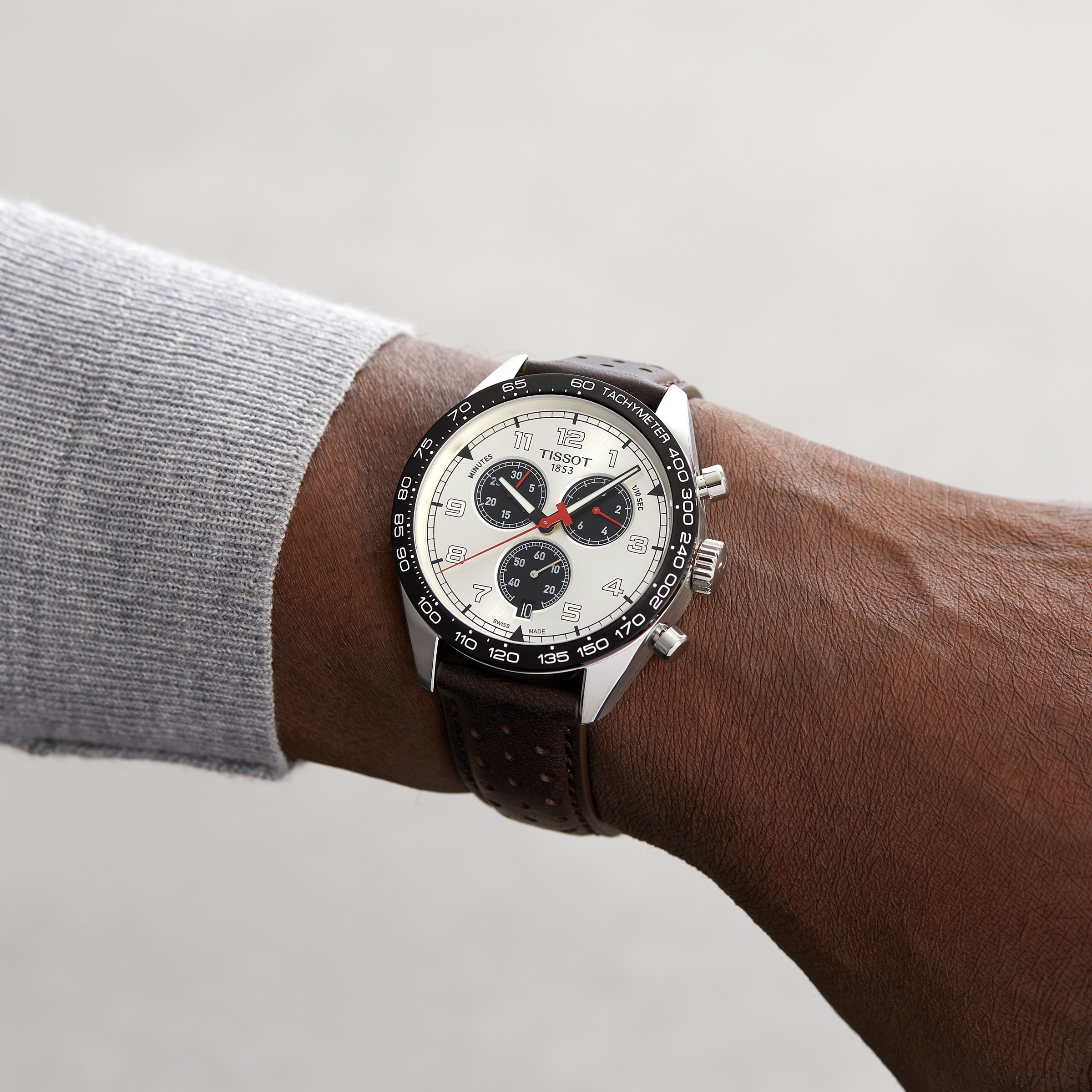 Tissot T-Sport PRS 516 Chronograph - 45mm Silver Dial - Quartz Watch - Image 3