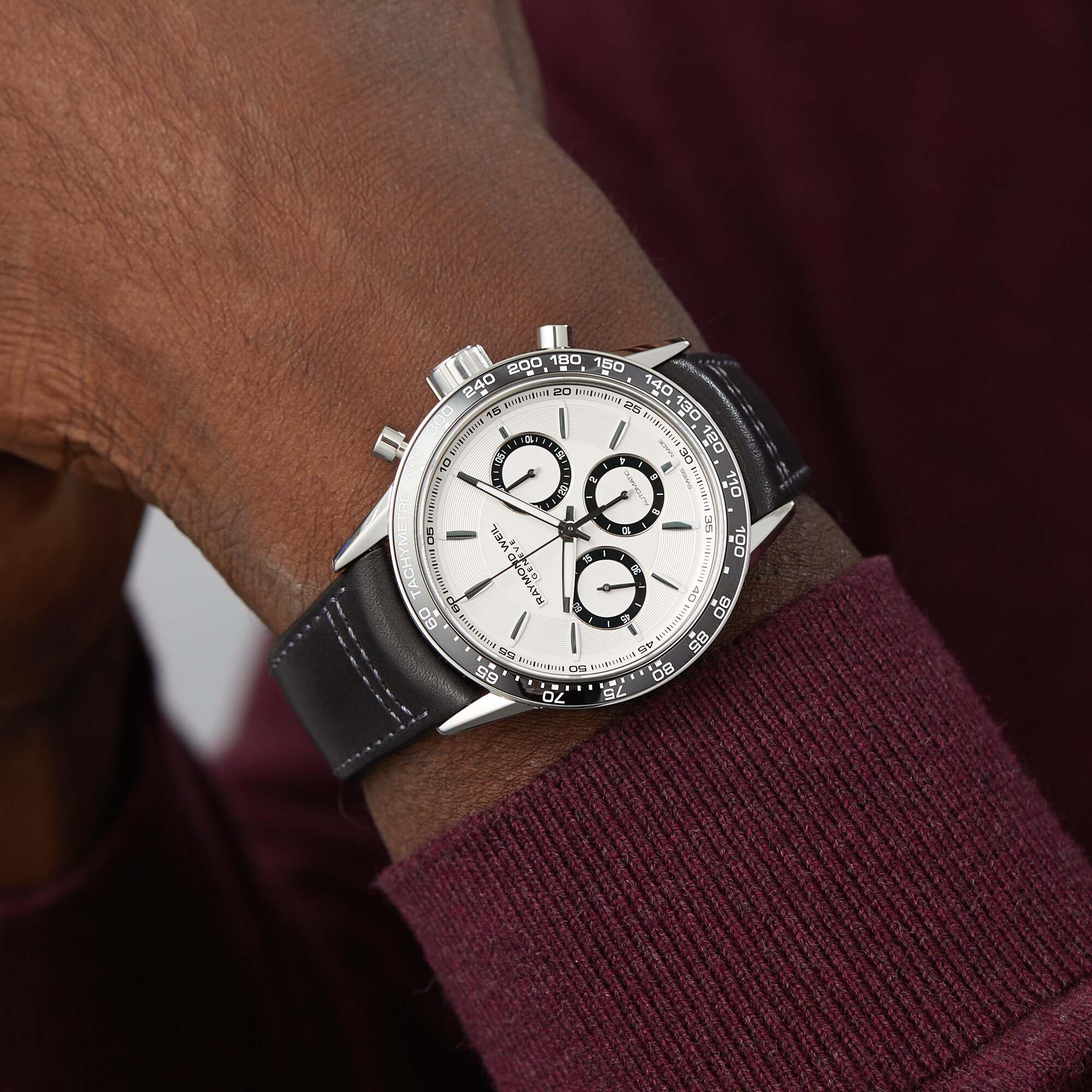 Raymond Weil Freelancer Automatic Watch - 39mm Stainless Steel & White Dial - Image 3