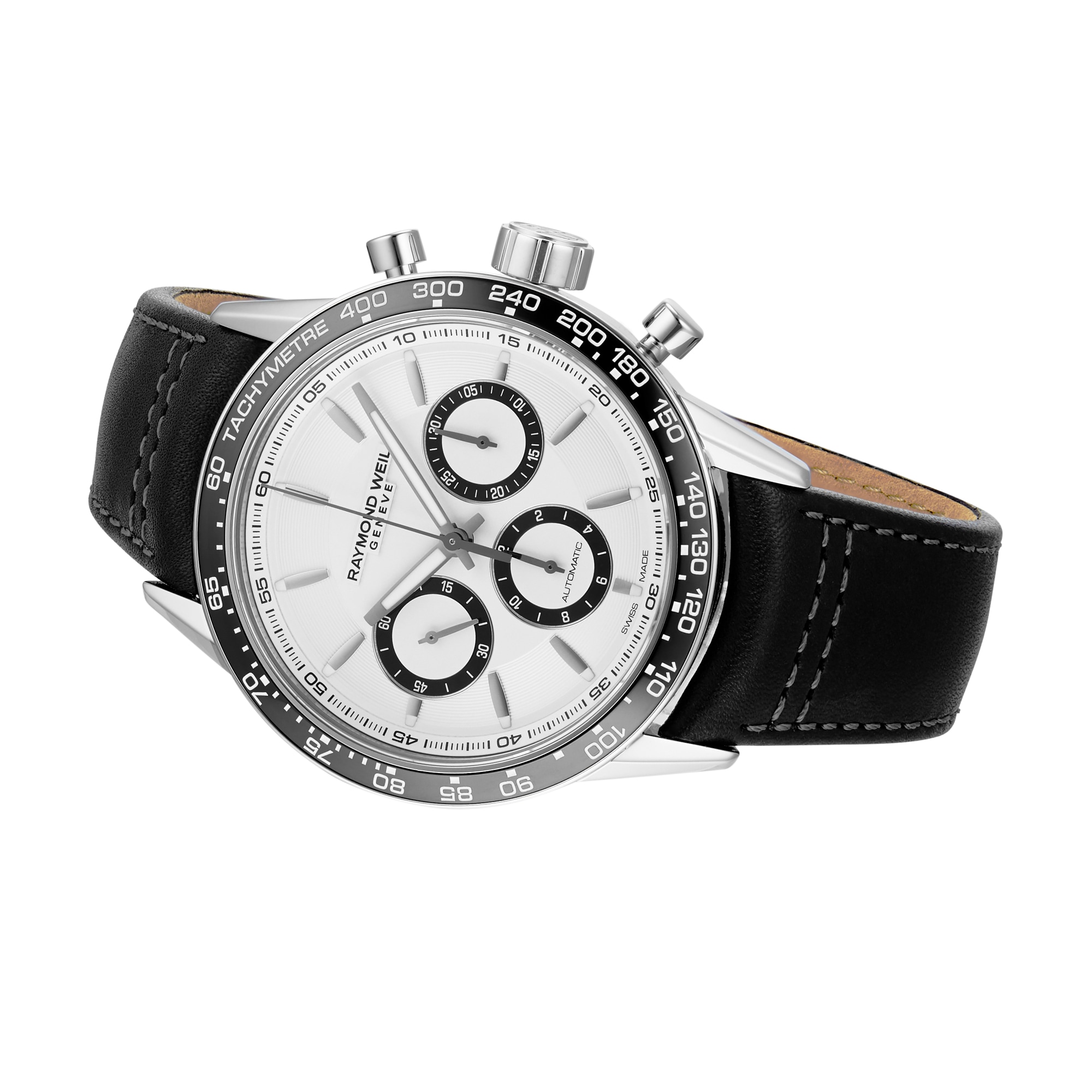 Raymond Weil Freelancer Automatic Watch - 39mm Stainless Steel & White Dial - Image 4