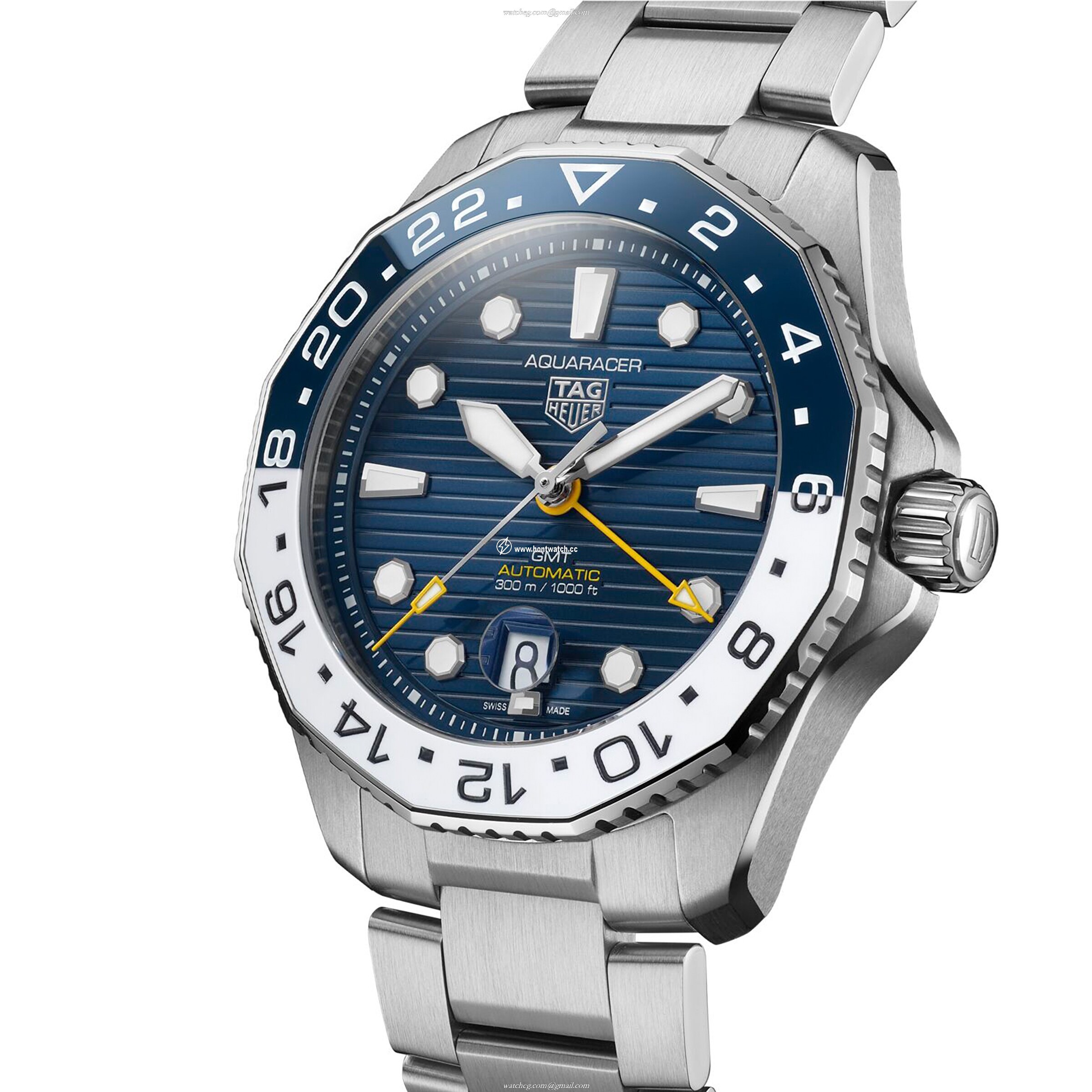 TAG Heuer Aquaracer WBP2010.BA0632 | 43mm Blue Automatic GMT Watch - Image 2