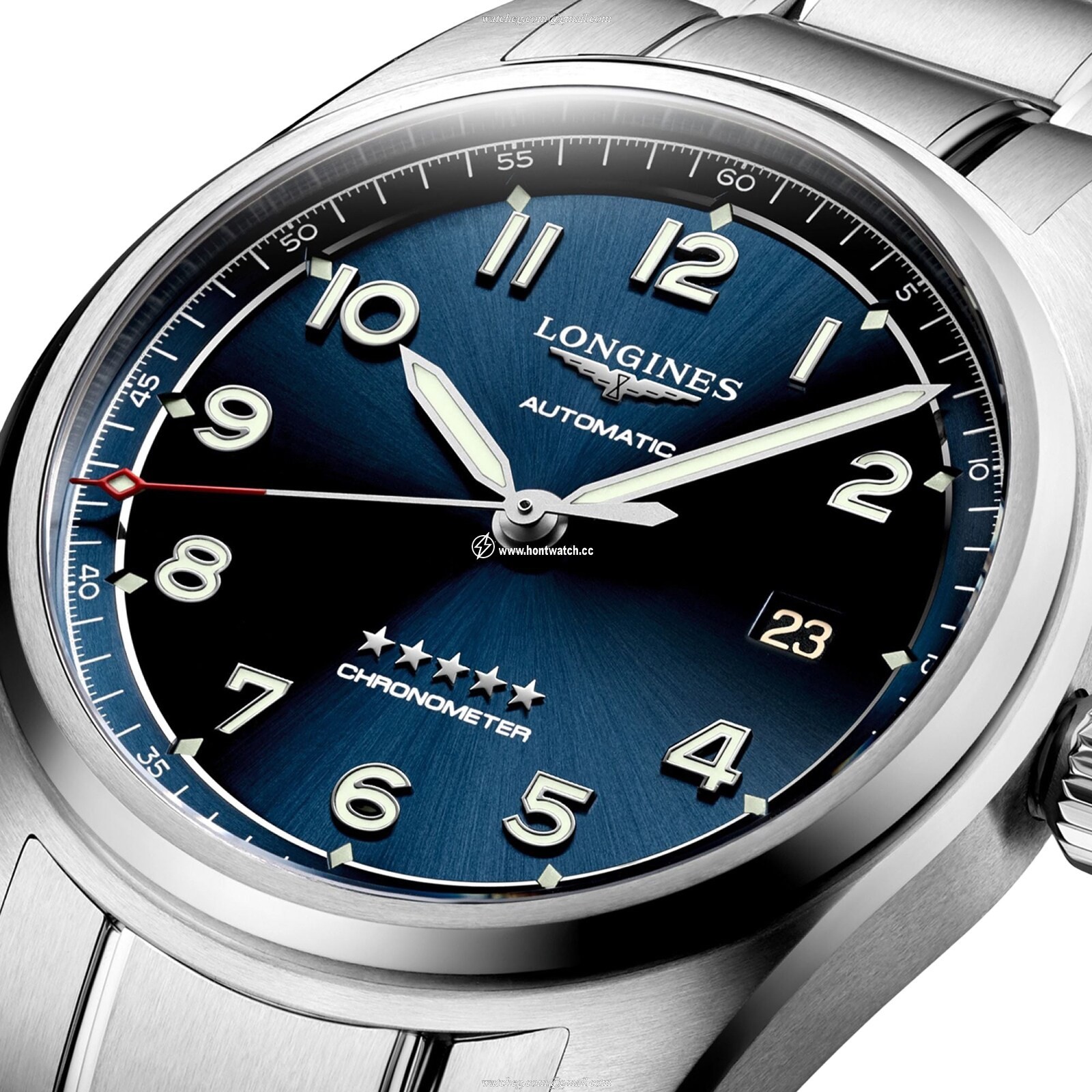 Longines Spirit L38104936 Automatic Watch - 40mm Blue Dial - Stainless Steel - Image 2