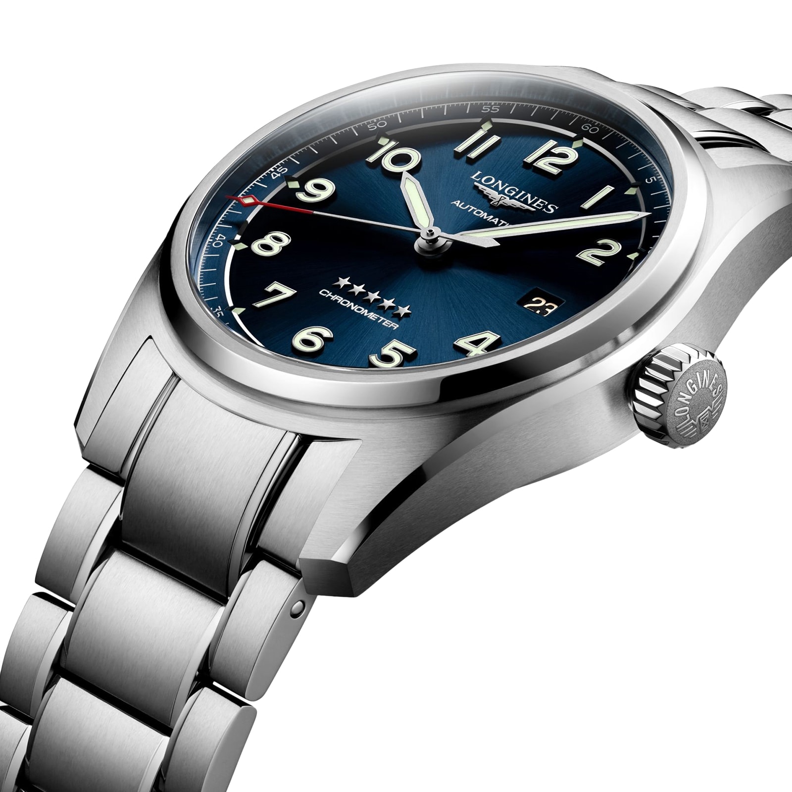Longines Spirit L38104936 Automatic Watch - 40mm Blue Dial - Stainless Steel - Image 3