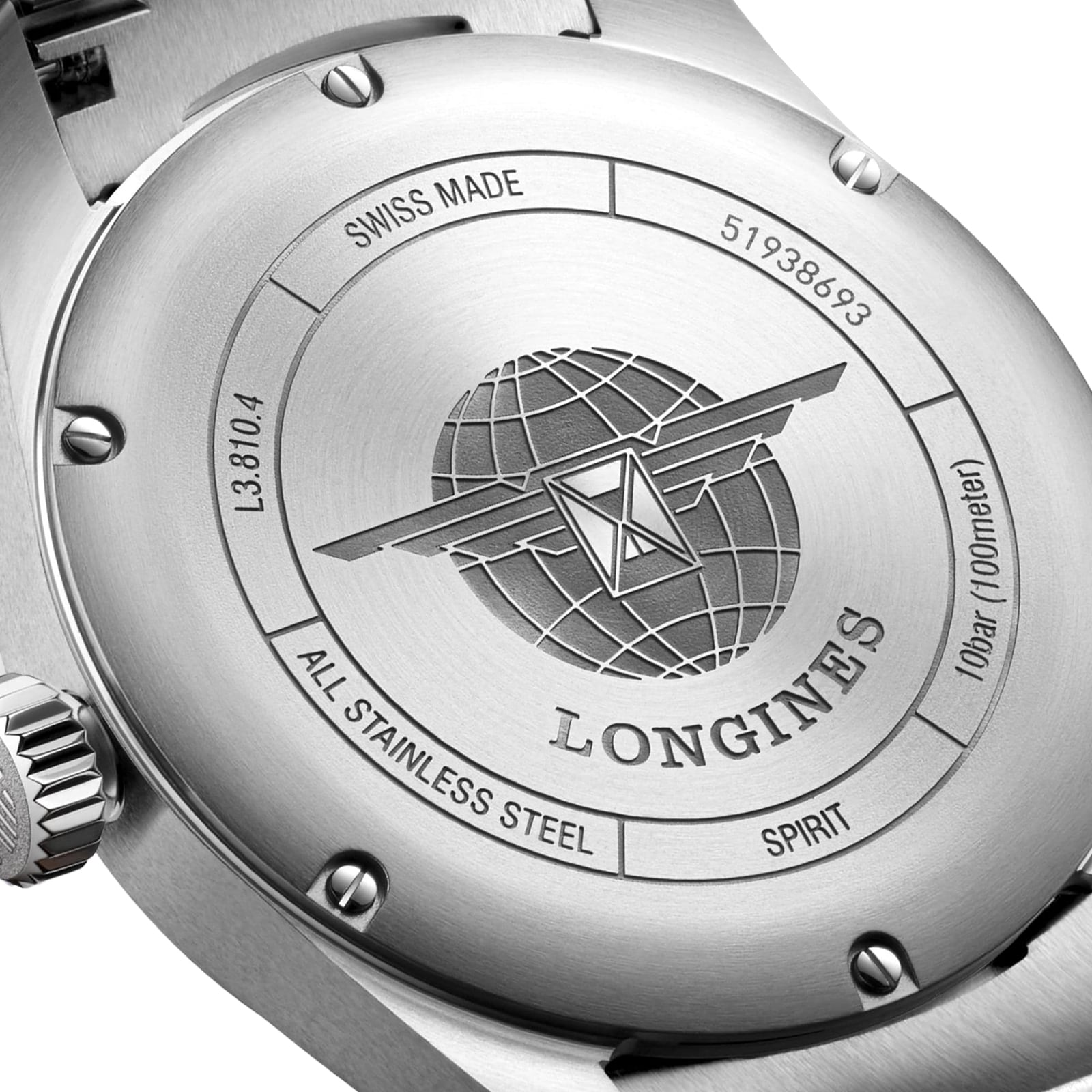 Longines Spirit L38104936 Automatic Watch - 40mm Blue Dial - Stainless Steel - Image 4