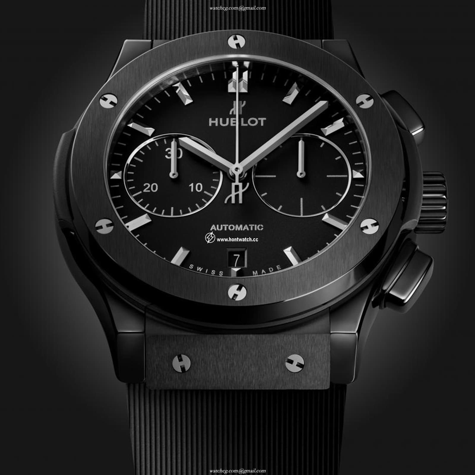 Hublot 521.CM.1171.RX Ceramic Automatic Black Watch - 45mm - Image 2