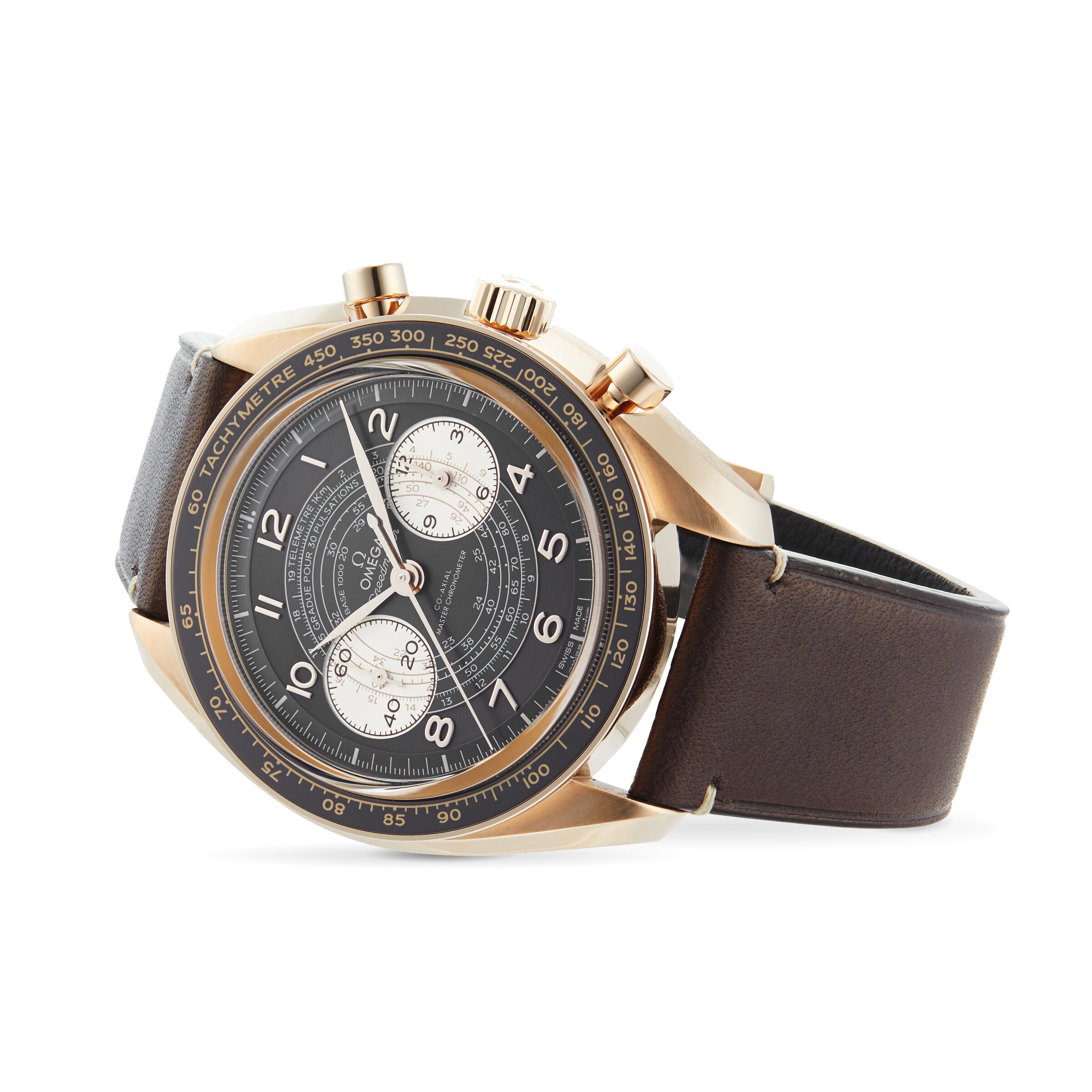 Omega Speedmaster Bronze Automatic Watch - 43mm Brown Dial Replica - Image 4