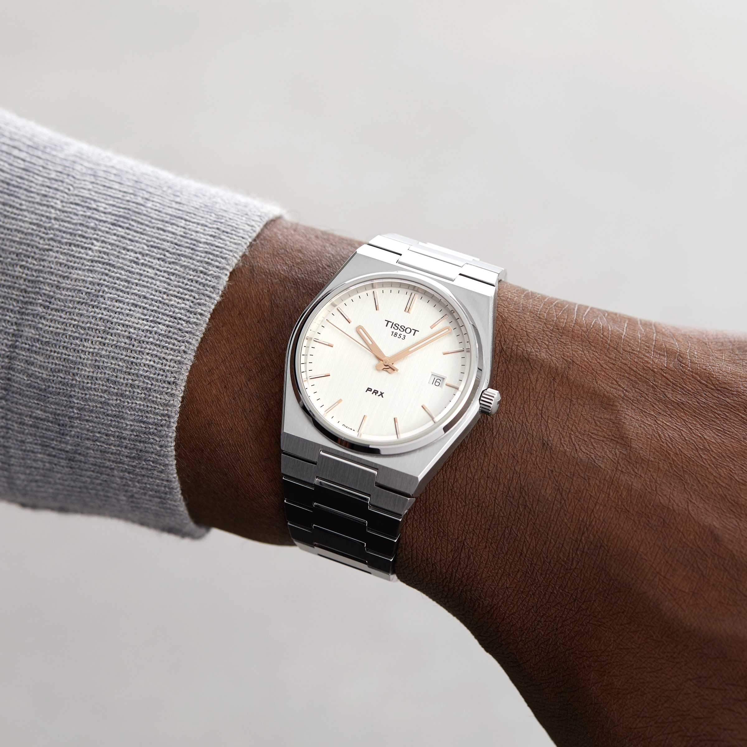 Tissot PRX 40mm Silver Dial Quartz Watch - Stainless Steel - Image 4