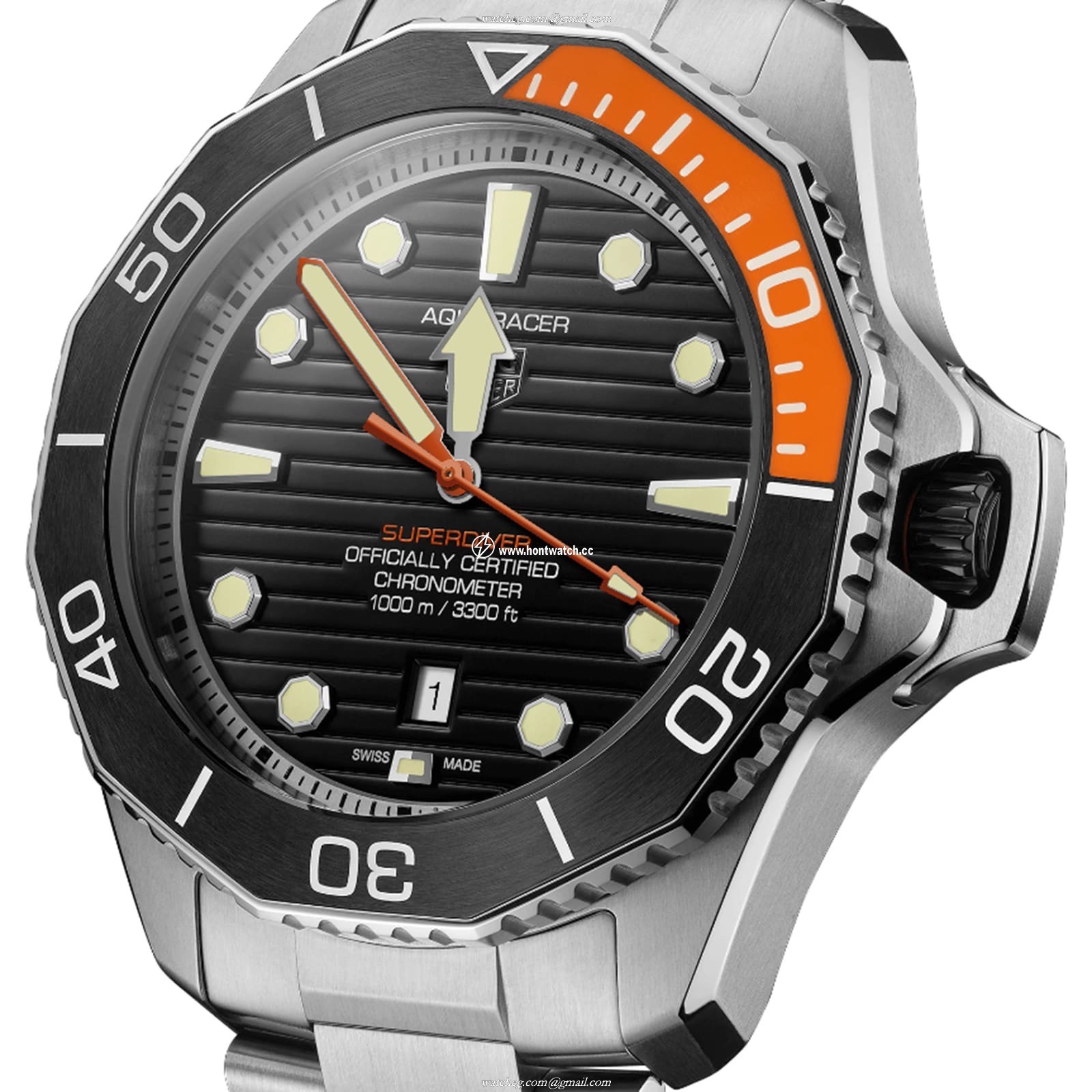 TAG Heuer Aquaracer Titanium Automatic Black Watch - 45mm - Image 2