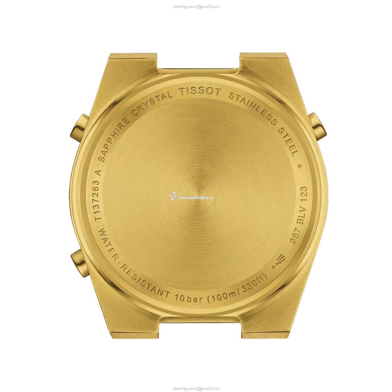 Tissot PRX Digital 35mm Gold Dial - Quartz Watch - Stainless Steel & Gold - Image 2