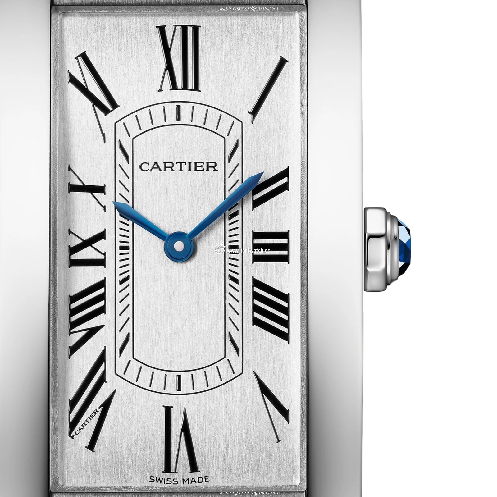 Cartier Tank Americaine WSTA0083 Automatic Silver Dial Steel Watch - Image 2