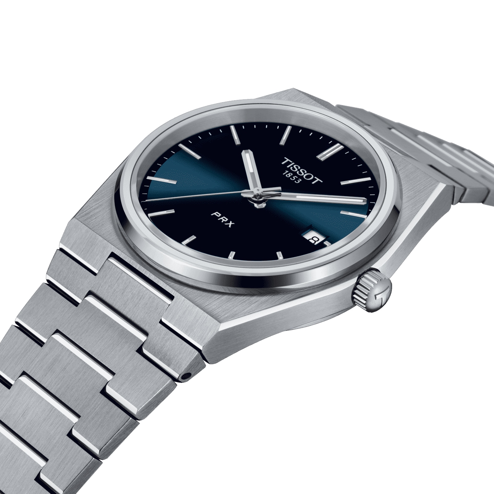 Tissot T-Classic PRX 40mm Blue Dial Quartz Watch - Stainless Steel - Image 3