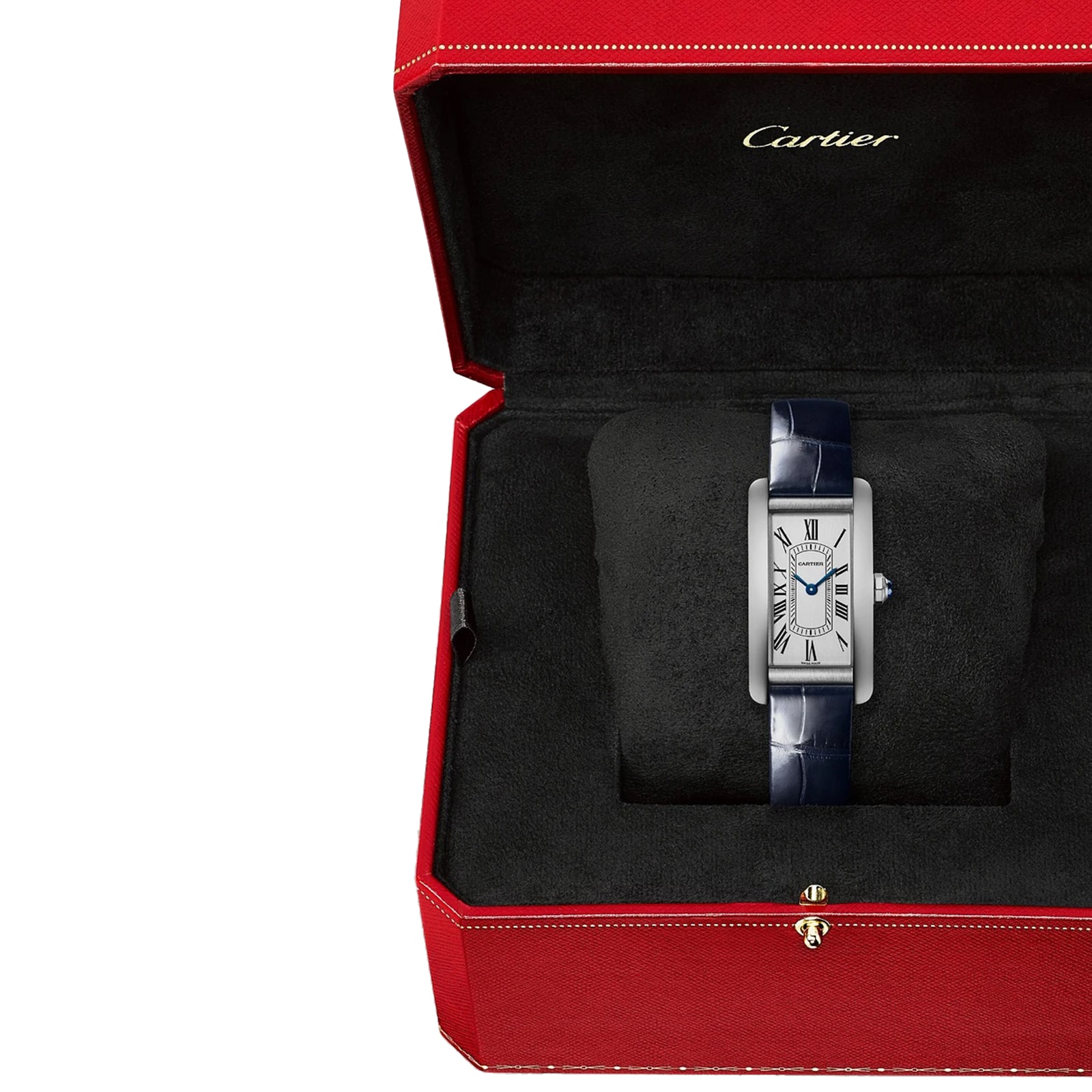 Cartier Tank Americaine WSTA0082 Steel Quartz Silver Dial Watch | 19.5mm - Image 3