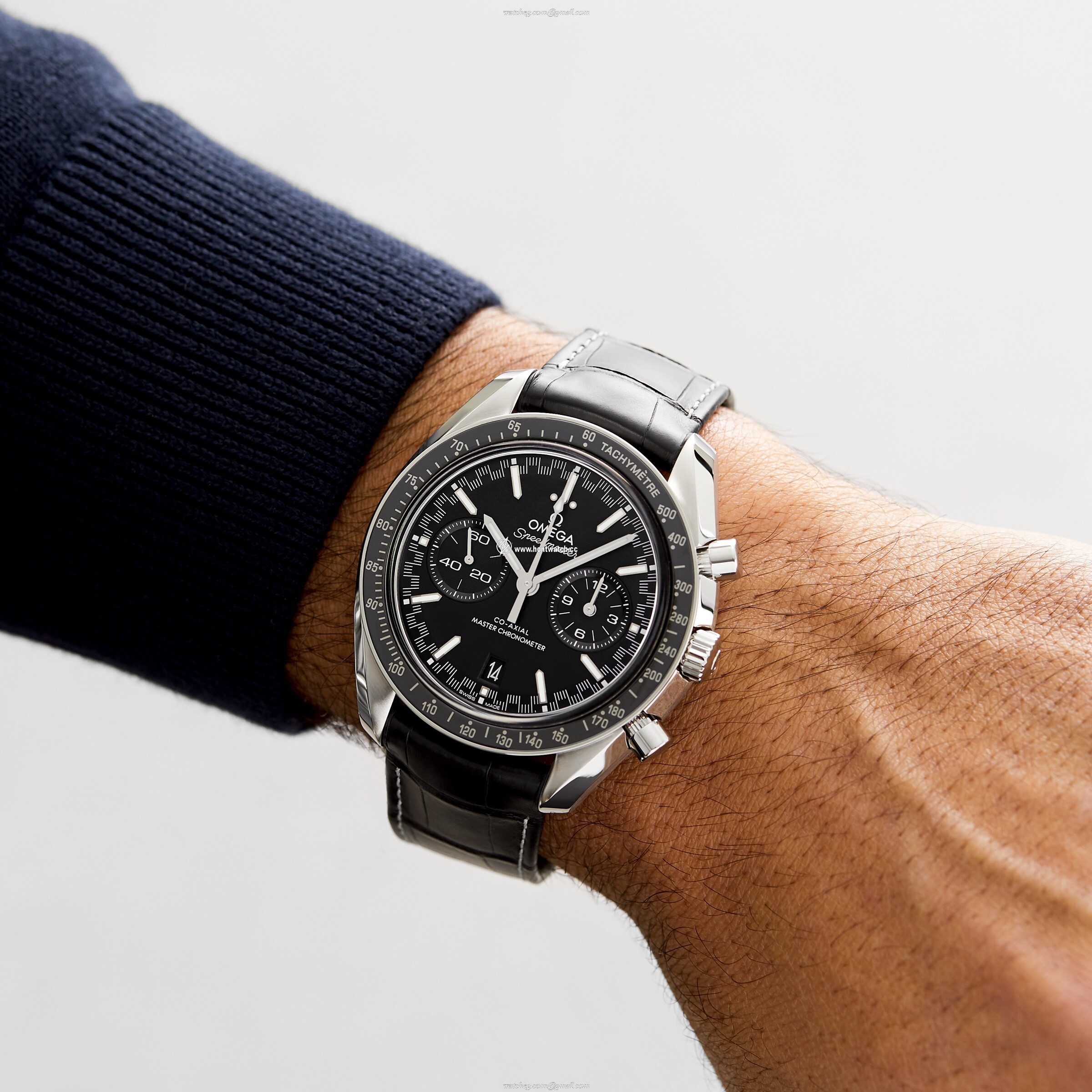 Omega Speedmaster Automatic - Black Dial, 44mm Stainless Steel - Image 2