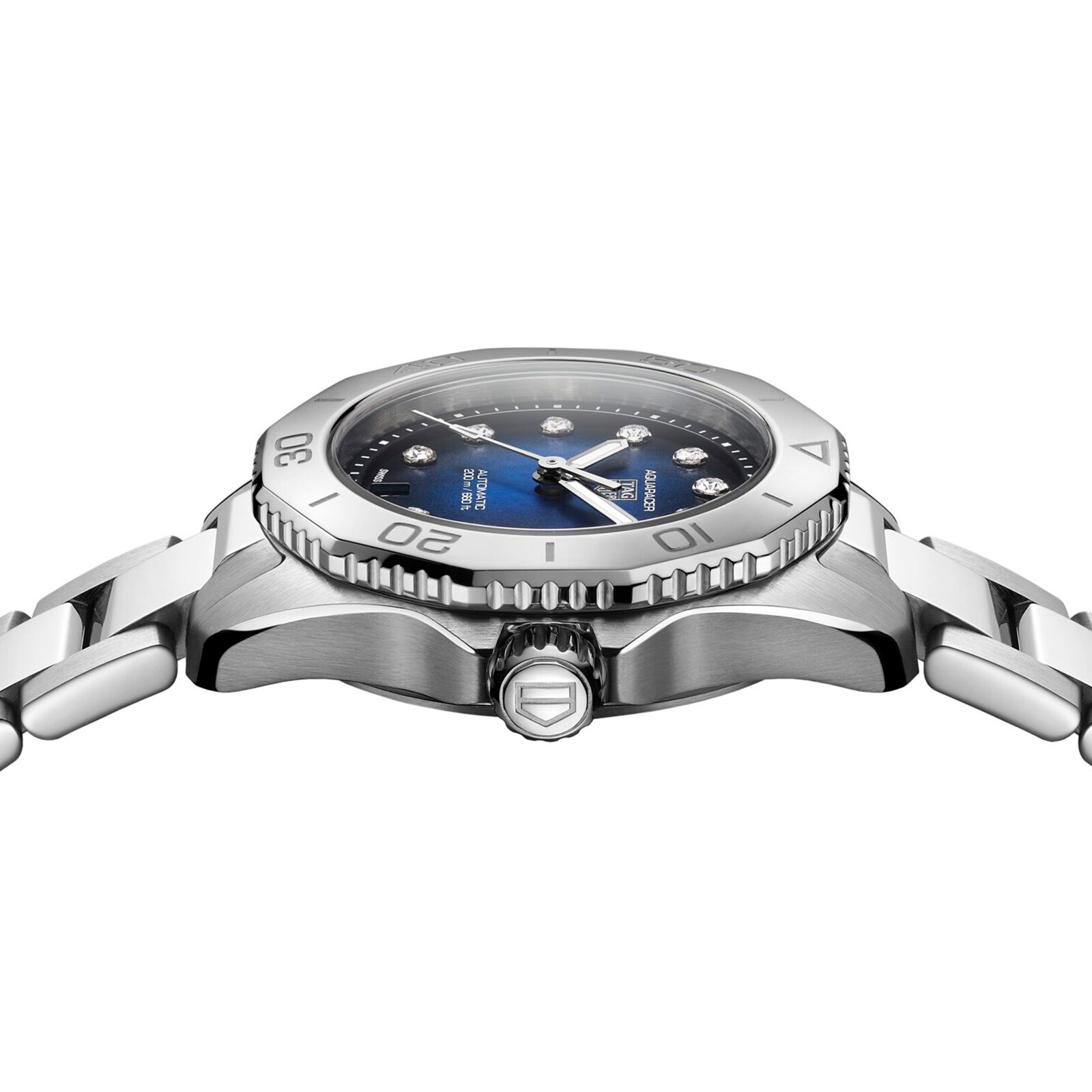 TAG Heuer Aquaracer WBP2411 | 30mm Blue Dial | Diamond Markers | Automatic - Image 3