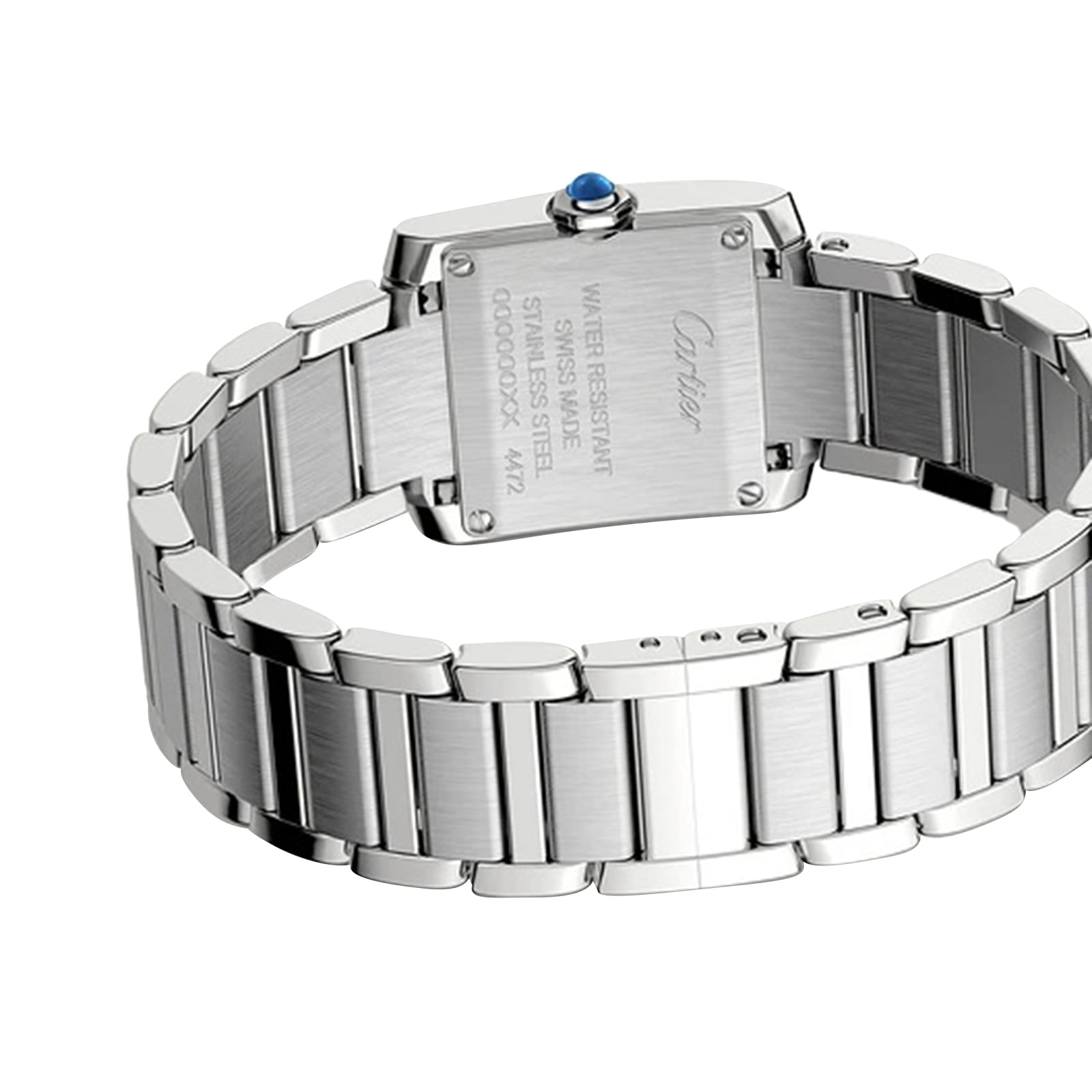 Cartier Tank Francaise W4TA0020 Steel Quartz Silver Dial Replica Watch - Image 3