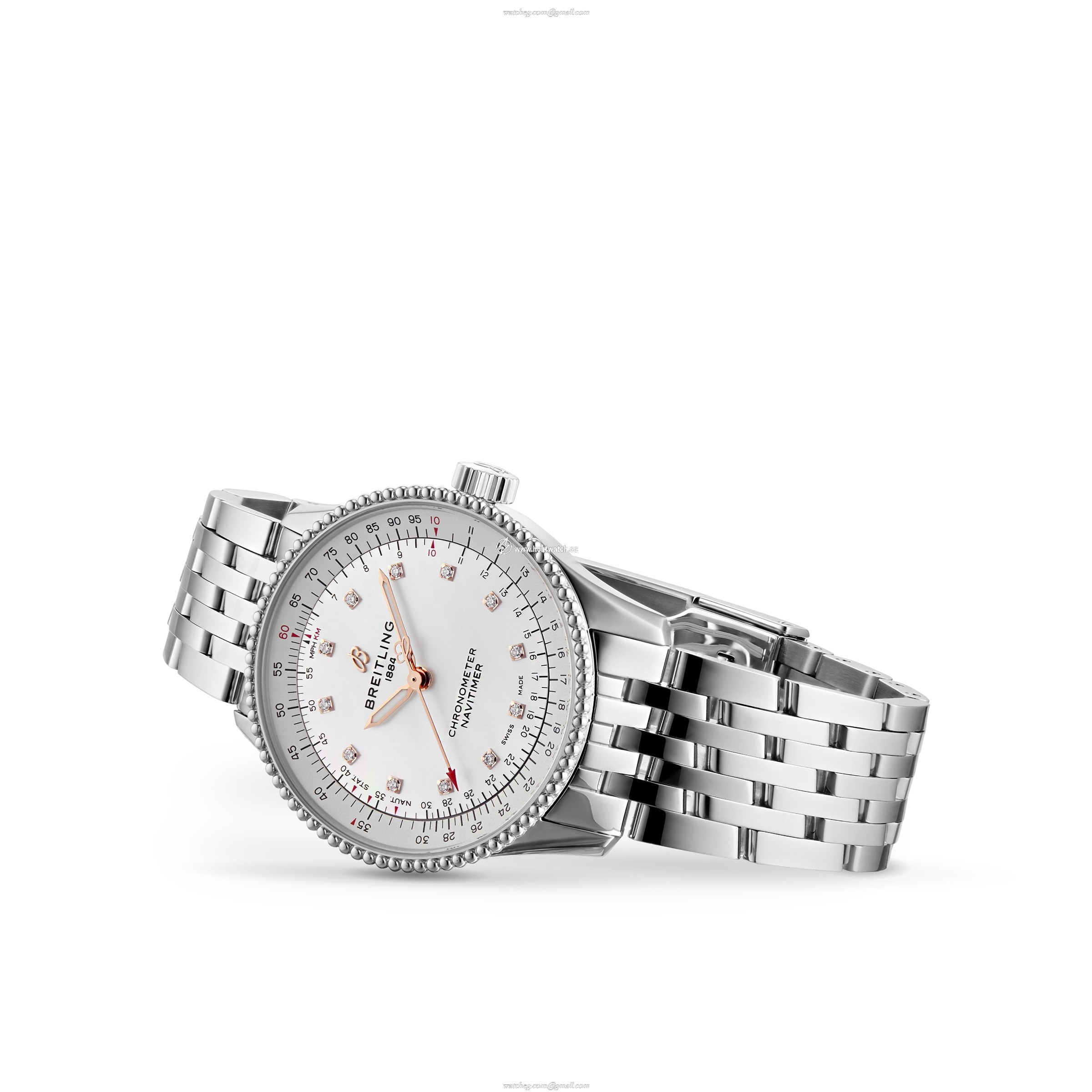 Breitling Navitimer 35mm Automatic - Mother of Pearl Dial & Diamond Markers - Image 2