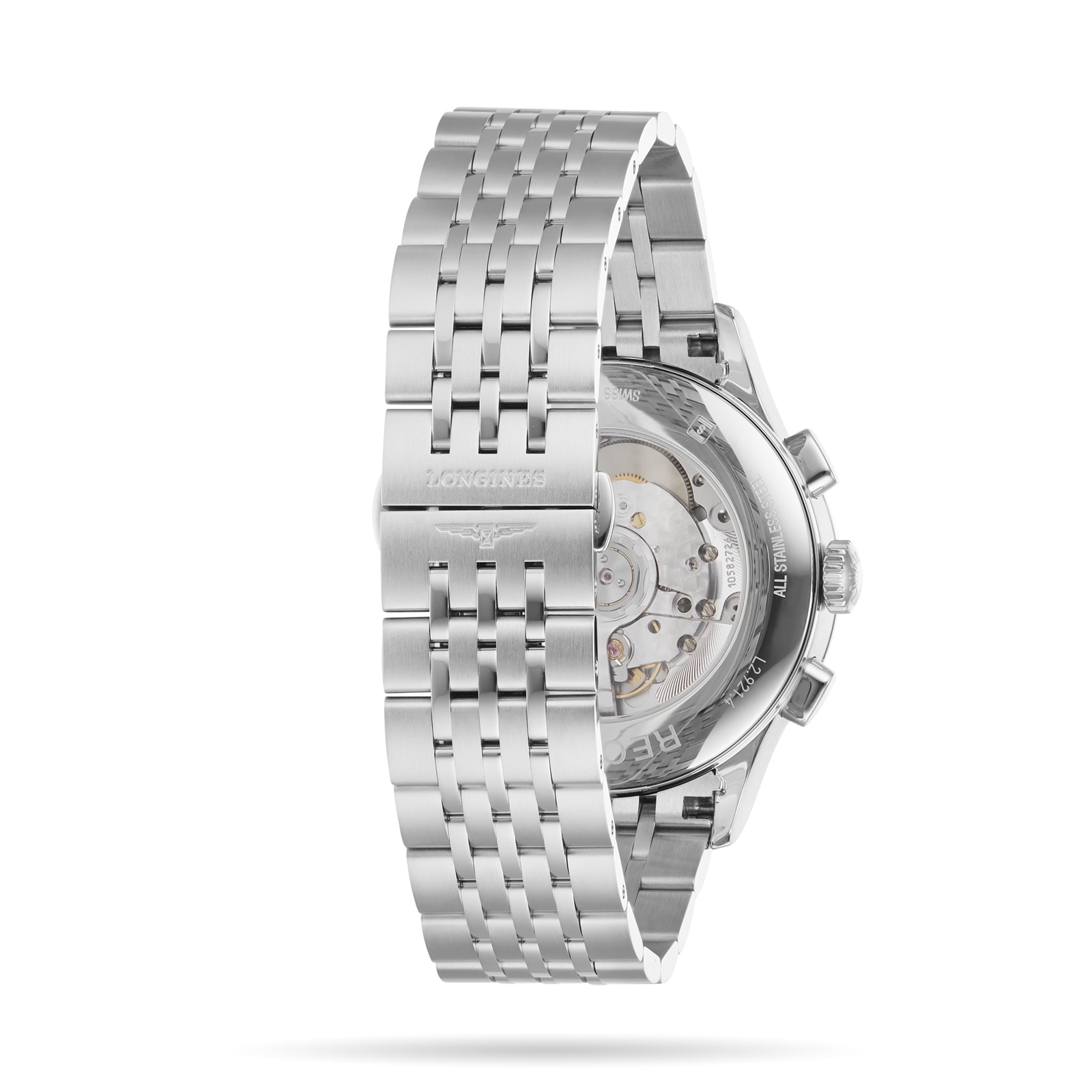 Longines Record L29214566 Automatic Watch - 40mm Black Dial | Stainless Steel - Image 3